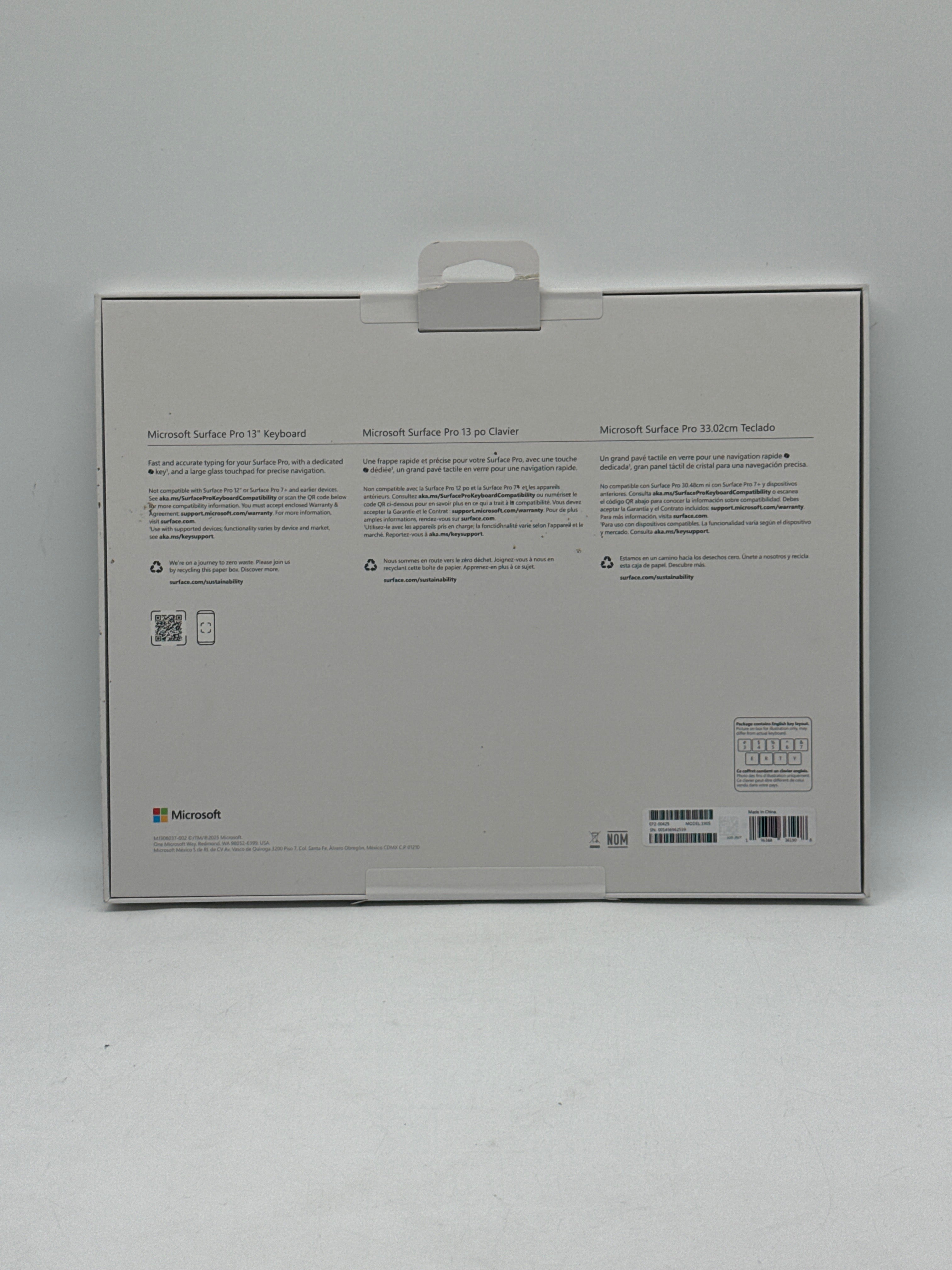 Microsoft Surface Pro 13" Keyboard Model 1905 Black New In Box