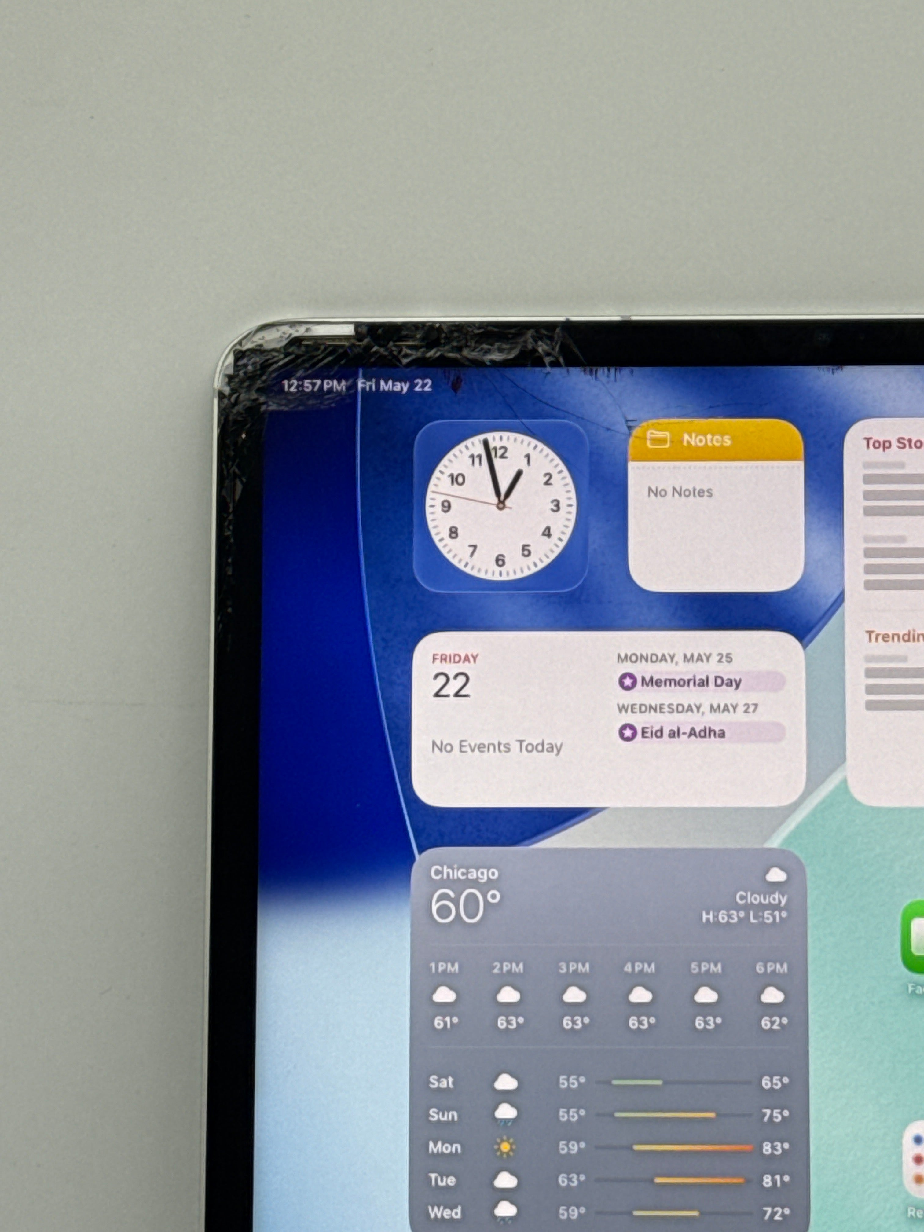 Apple iPad Pro 12.9" (5th Gen) A2379 2TB Unlocked Broken screen