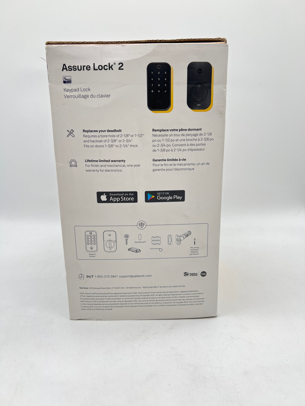 Yale Assure Lock 2 Z-wave, Bluetooth, Key-Pad Smart Lock Black - New In Box