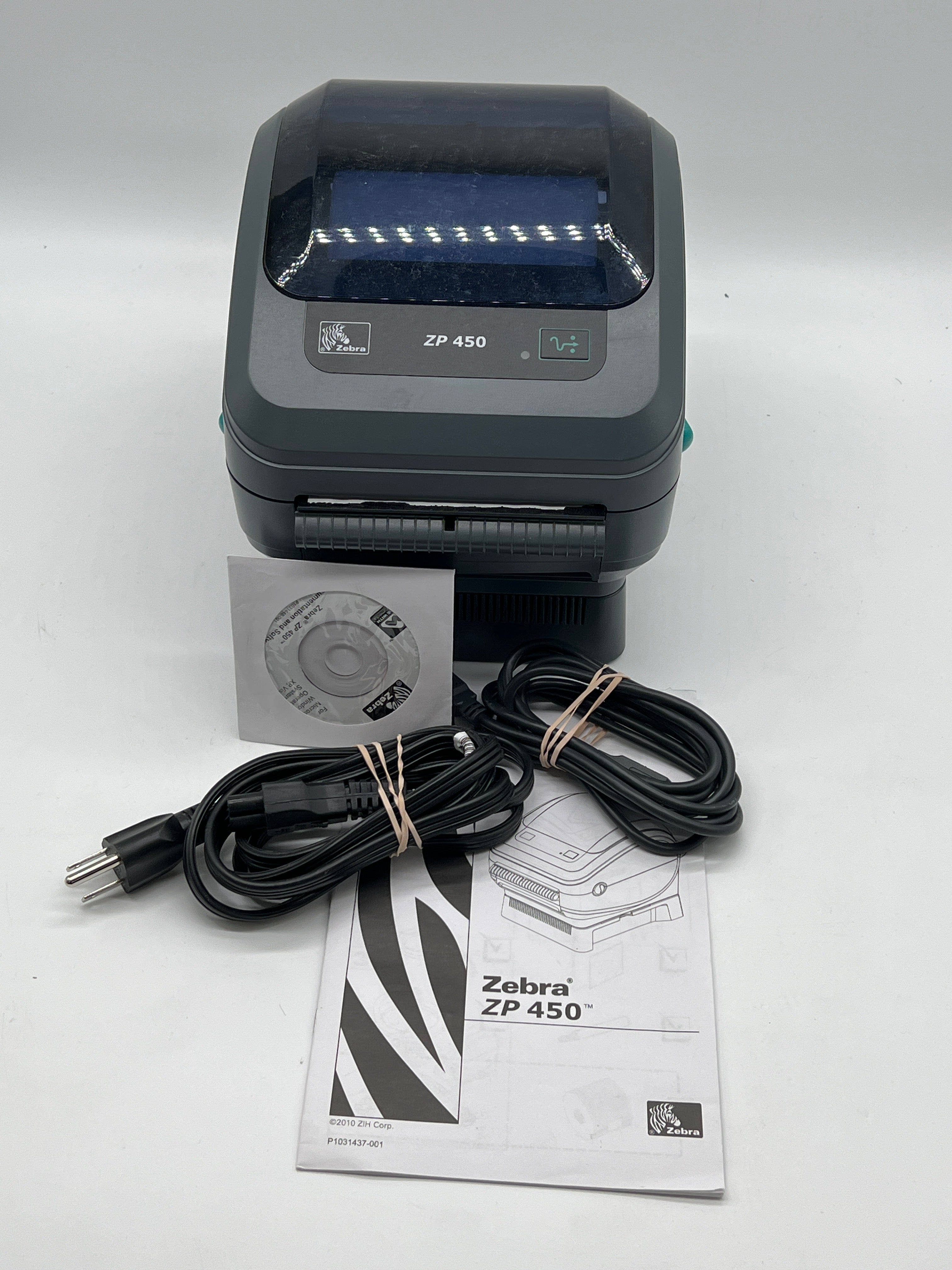 Zebra ZP450 Black Thermal Barcode Label Printer 200dpi 6 ips USB Used