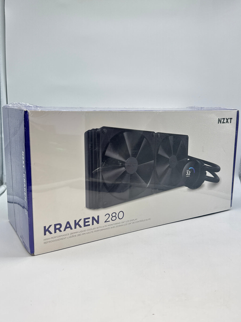 NZXT Kraken 280 Black Liquid CPU Cooler 140mm 1500 RPM - New in Box