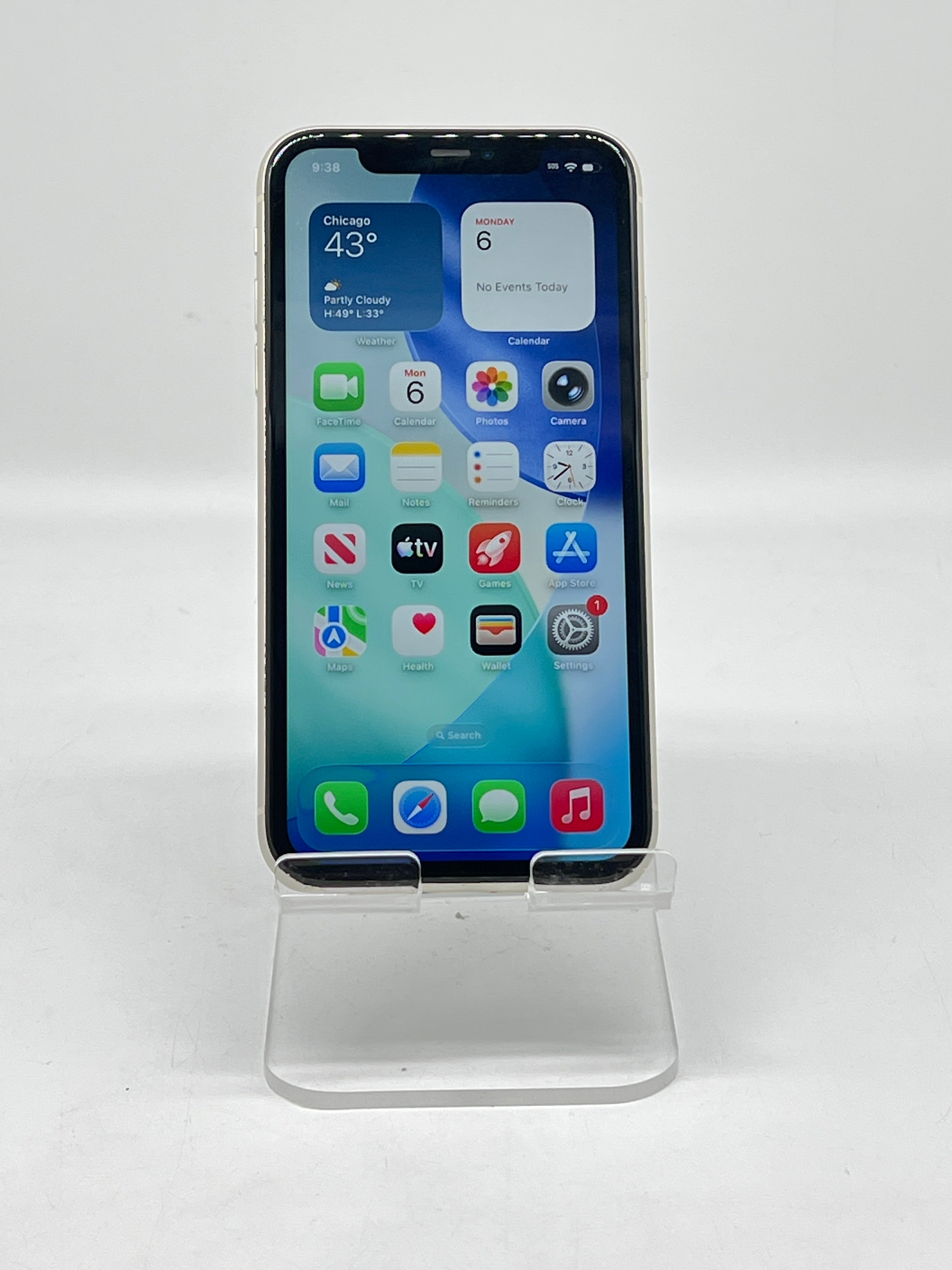 Apple iPhone 11 128GB Unlocked White - For Parts (Service Battery)