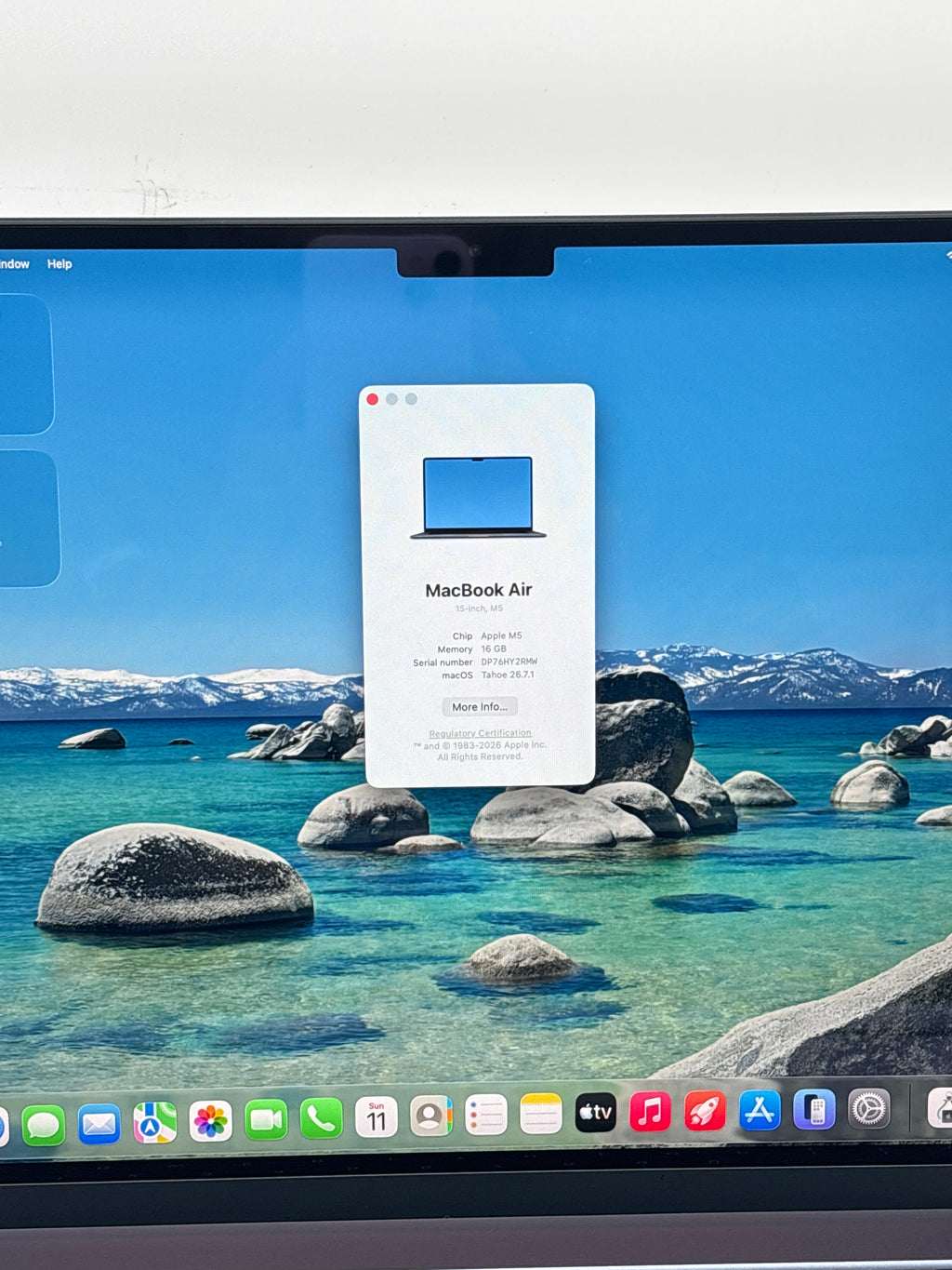 Apple MacBook Air 15in M5 A3448 16GB RAM 512GB SSD Midnight - Used