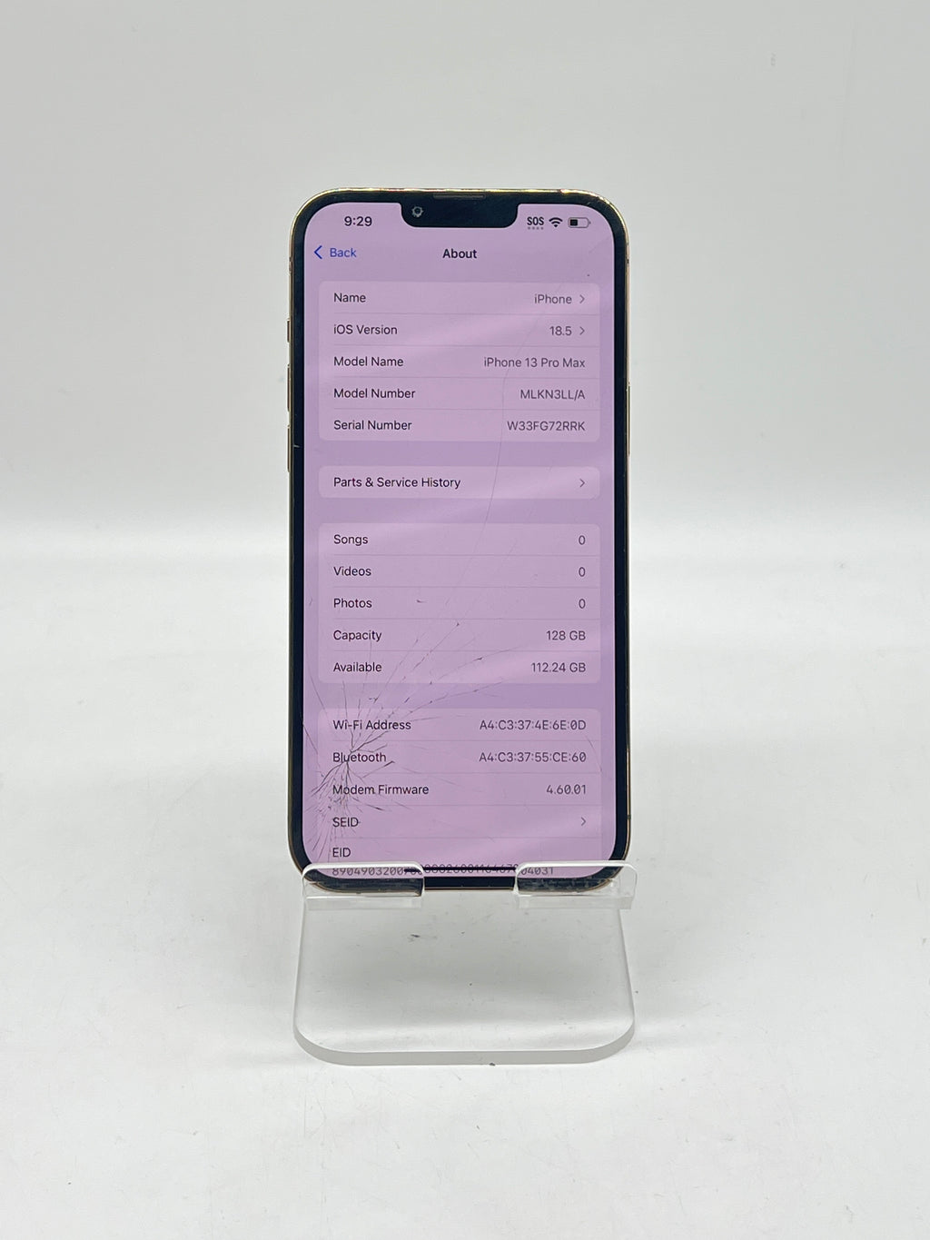Apple iPhone 13 Pro Max 128GB Spectrum - For Parts (Read)