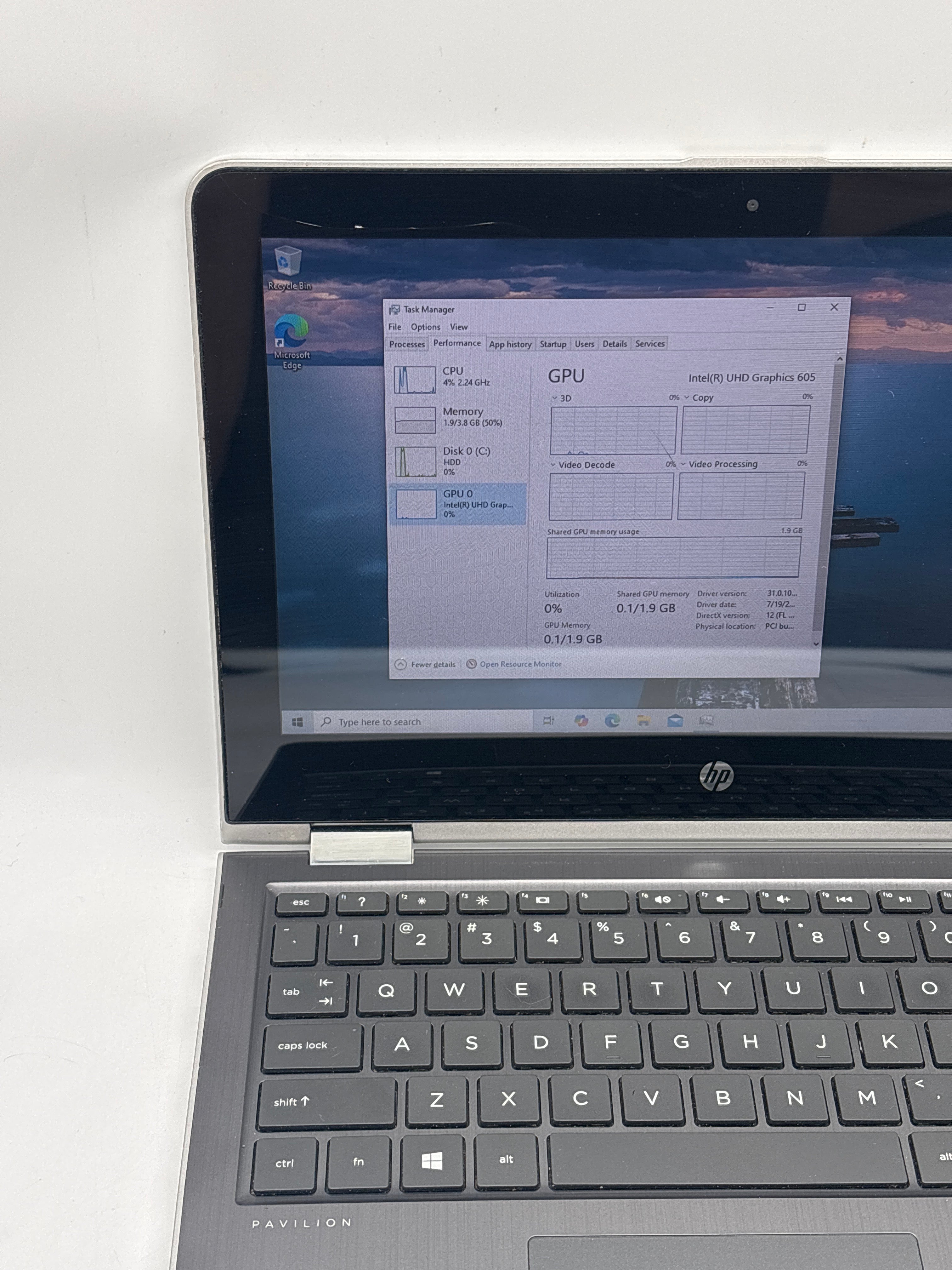 HP Pavilion x360 11m-ad113dx Pentium N5000 4GB RAM 500GB HDD - For Parts (Read DESC)