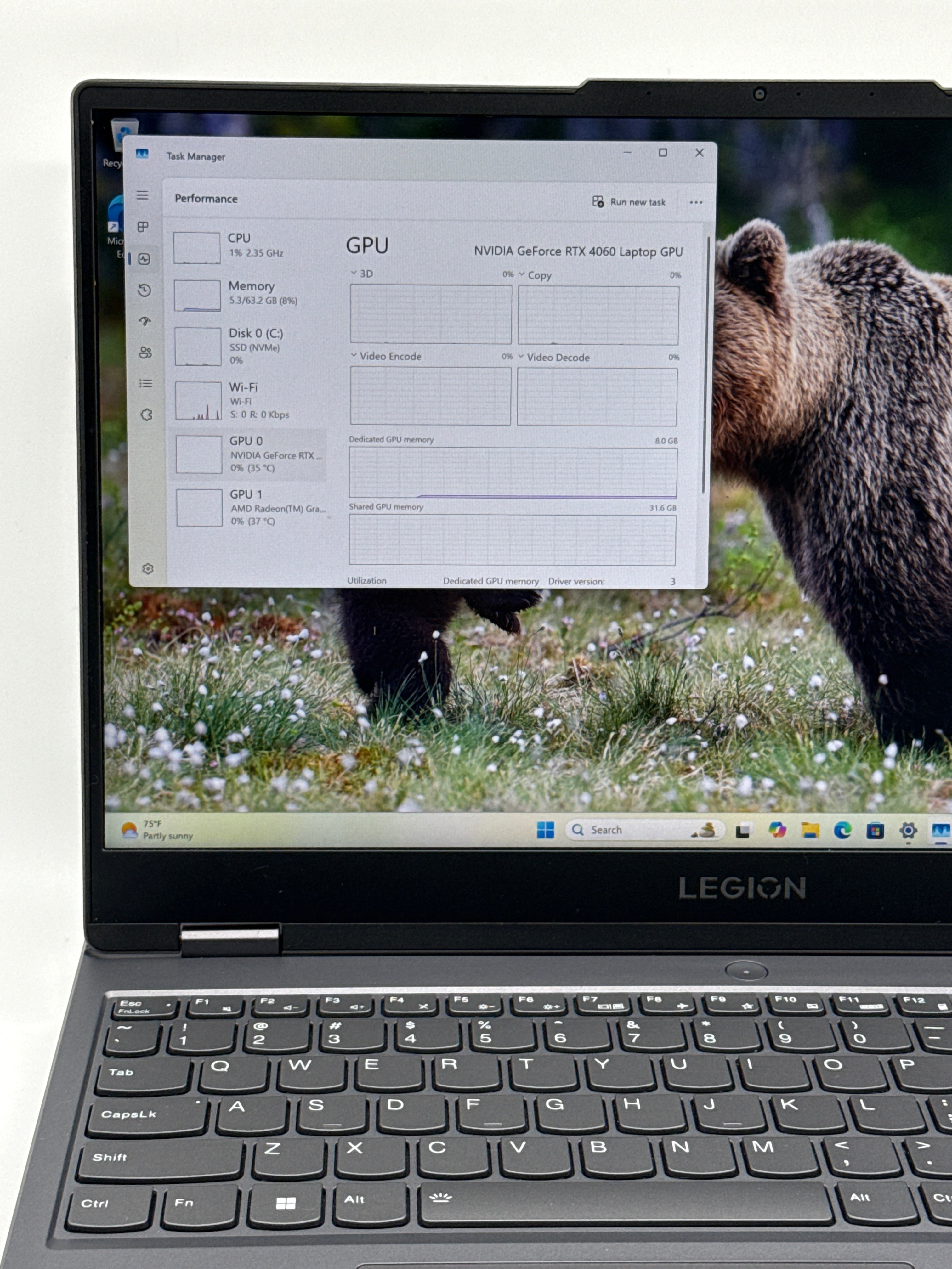 Lenovo Legion 5 15ARP8 Ryzen 7 7735HS 64GB RAM 1TB SSD RTX 4060