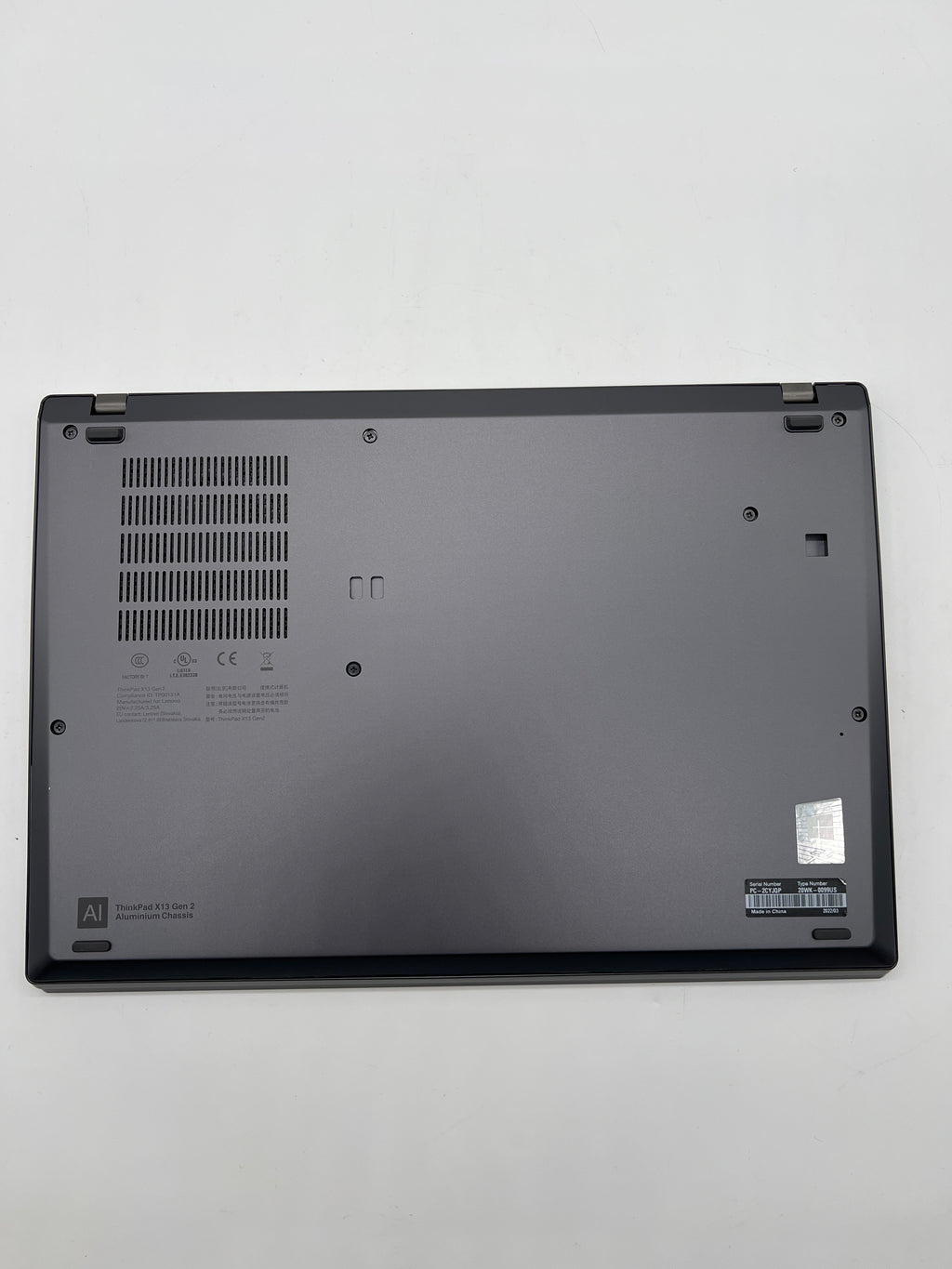 Lenovo ThinkPad X13 Gen 2 14 Inch i5-1185G7 16GB RAM 256GB SSD Gray Used