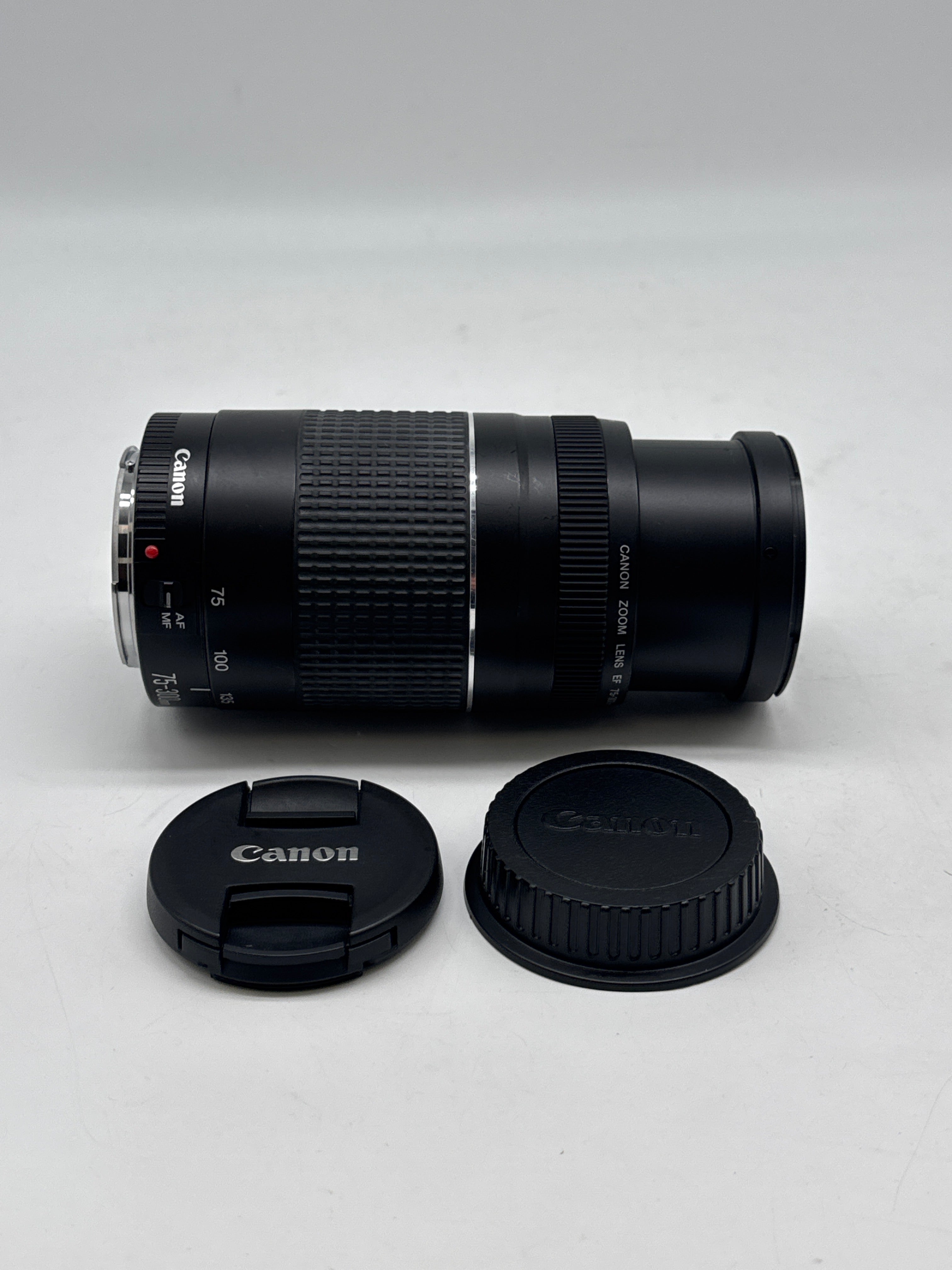 Canon Zoom EF 75-300mm 1:4-5.6 III Telephoto EF EF-S Black - TESTED & WORKS