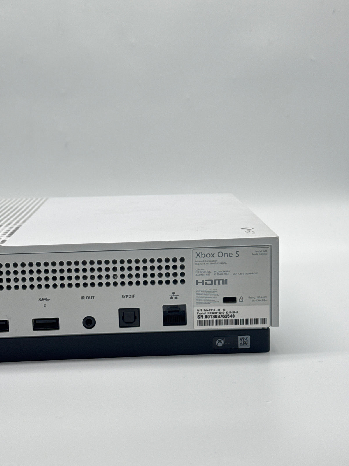 Microsoft Xbox One S 1681 White Video Game System Used