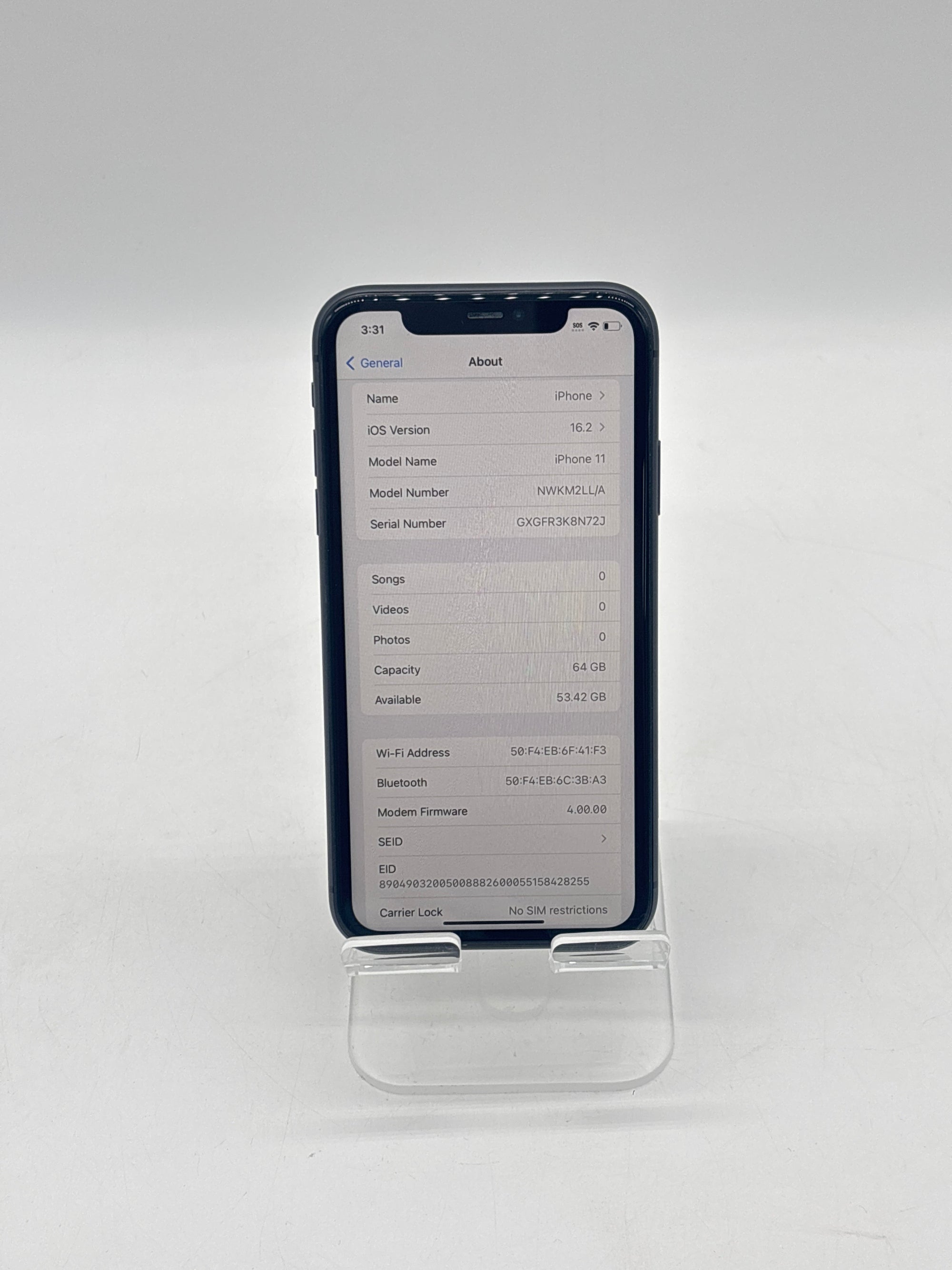 Apple iPhone 11 64 GB Black - Unlocked