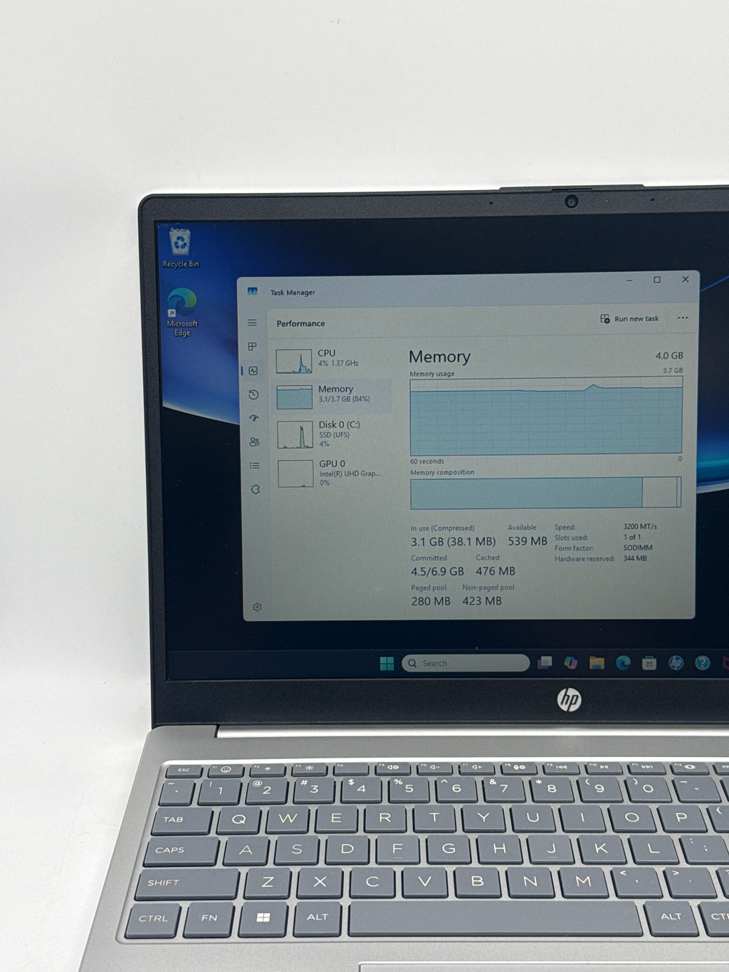 HP Laptop 15-FD0081WM Intel N200 4GB RAM 128GB SSD