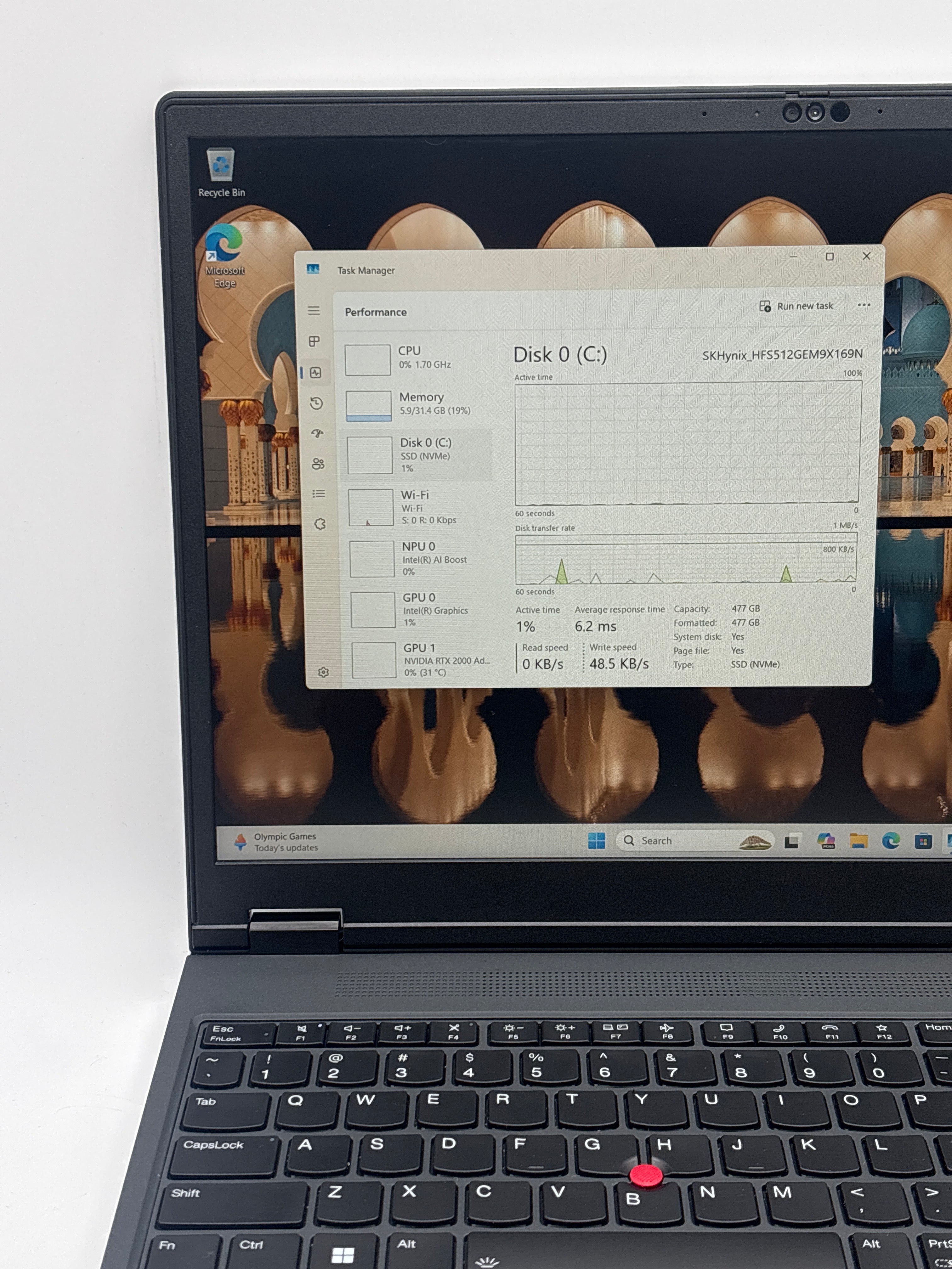 Lenovo ThinkPad P16v Gen 2 Ultra 7 165H 32GB RAM 512GB SSD RTX 2000 Ada  - Warranty