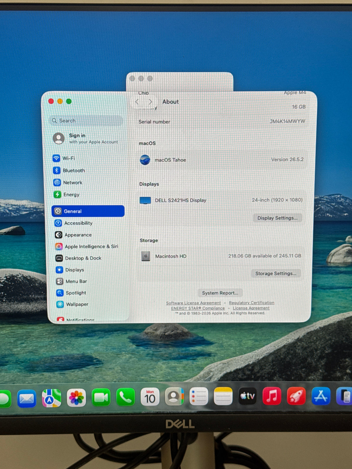 Apple Mac Mini M4 A3238 16GB RAM 256GB SSD 10-Core GPU Silver - Used