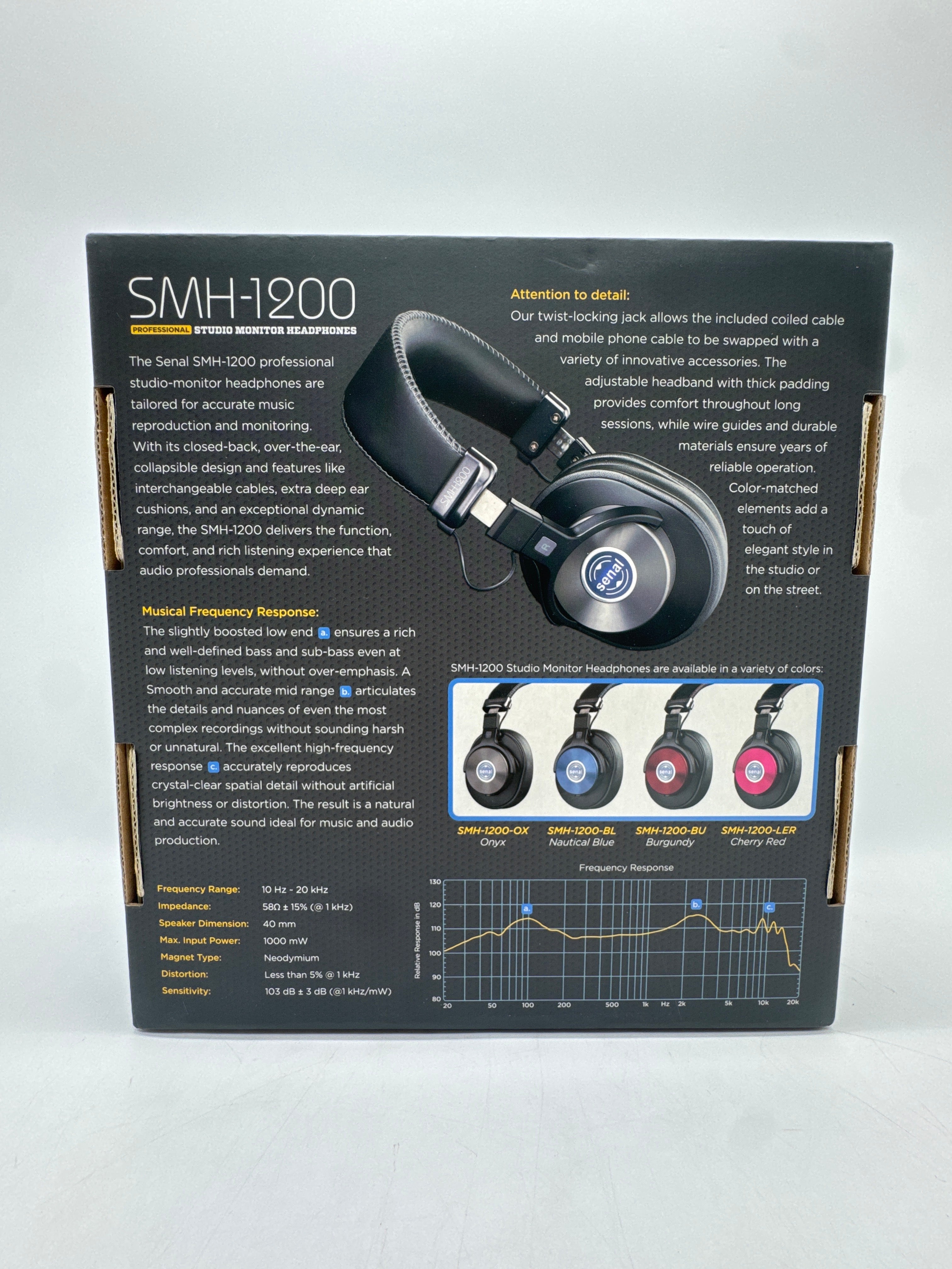 Senal SMH-1200 Studio Monitor Headphones - New In Box