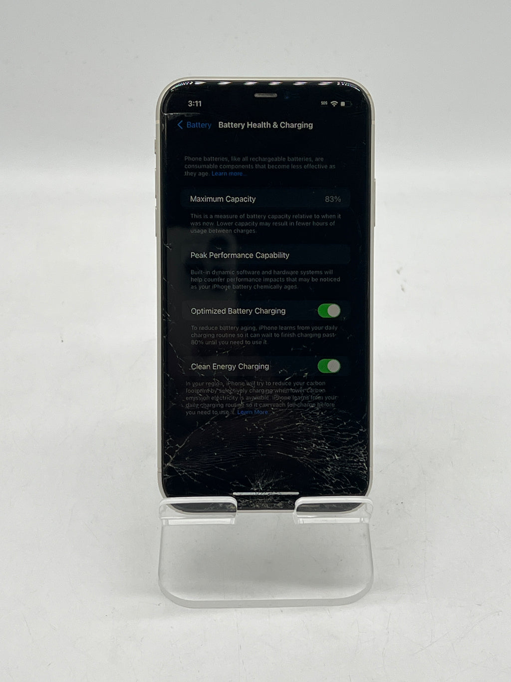 Apple iPhone 11 6.1" 128GB AT&T Locked White - READ