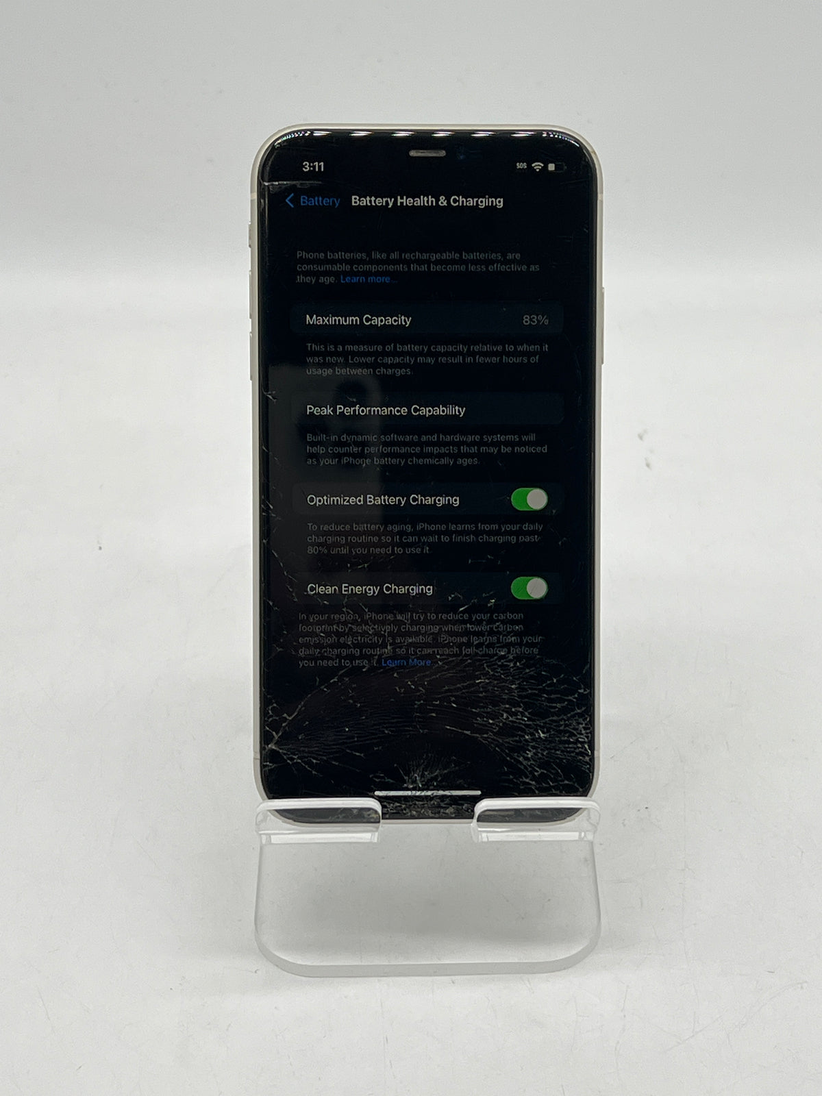 Apple iPhone 11 6.1" 128GB AT&T Locked White - READ