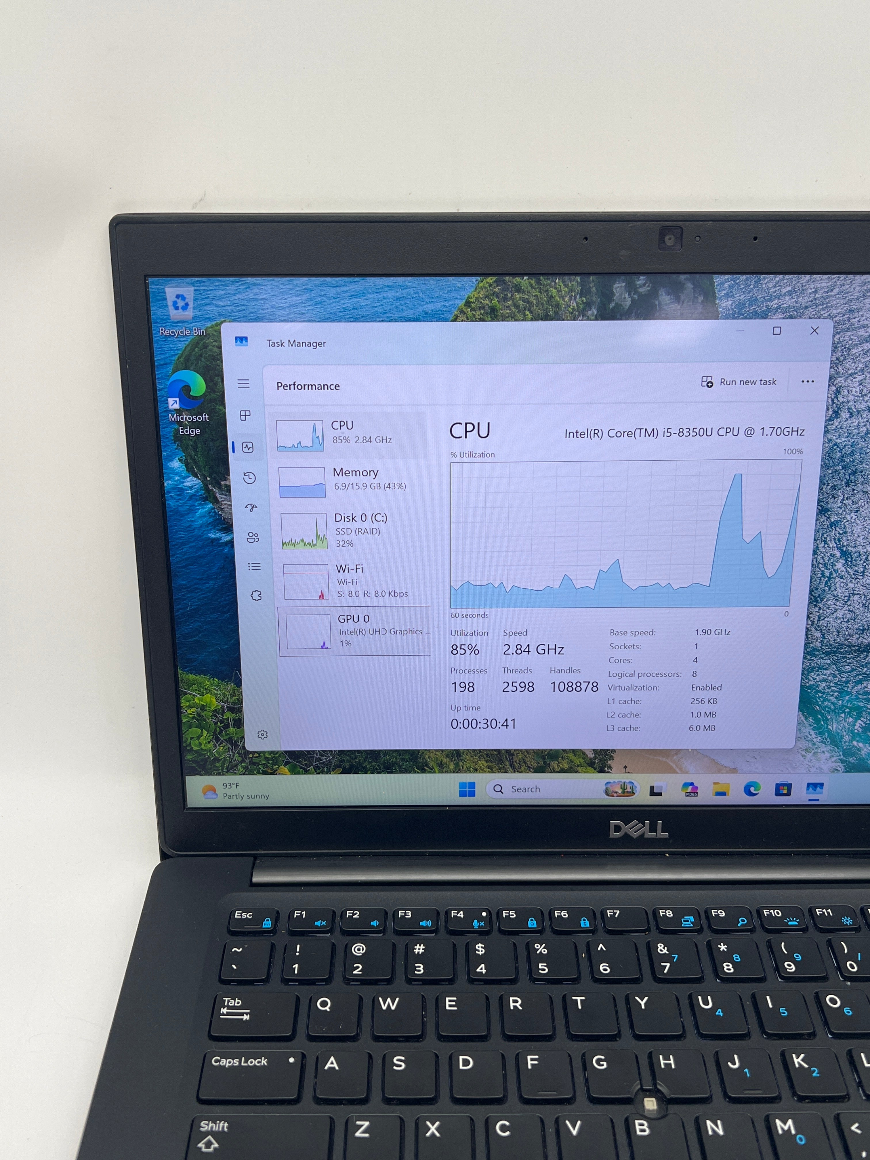Dell Latitude 7930 i5-8350U 16GB RAM 256GB SSD - One Key Missing