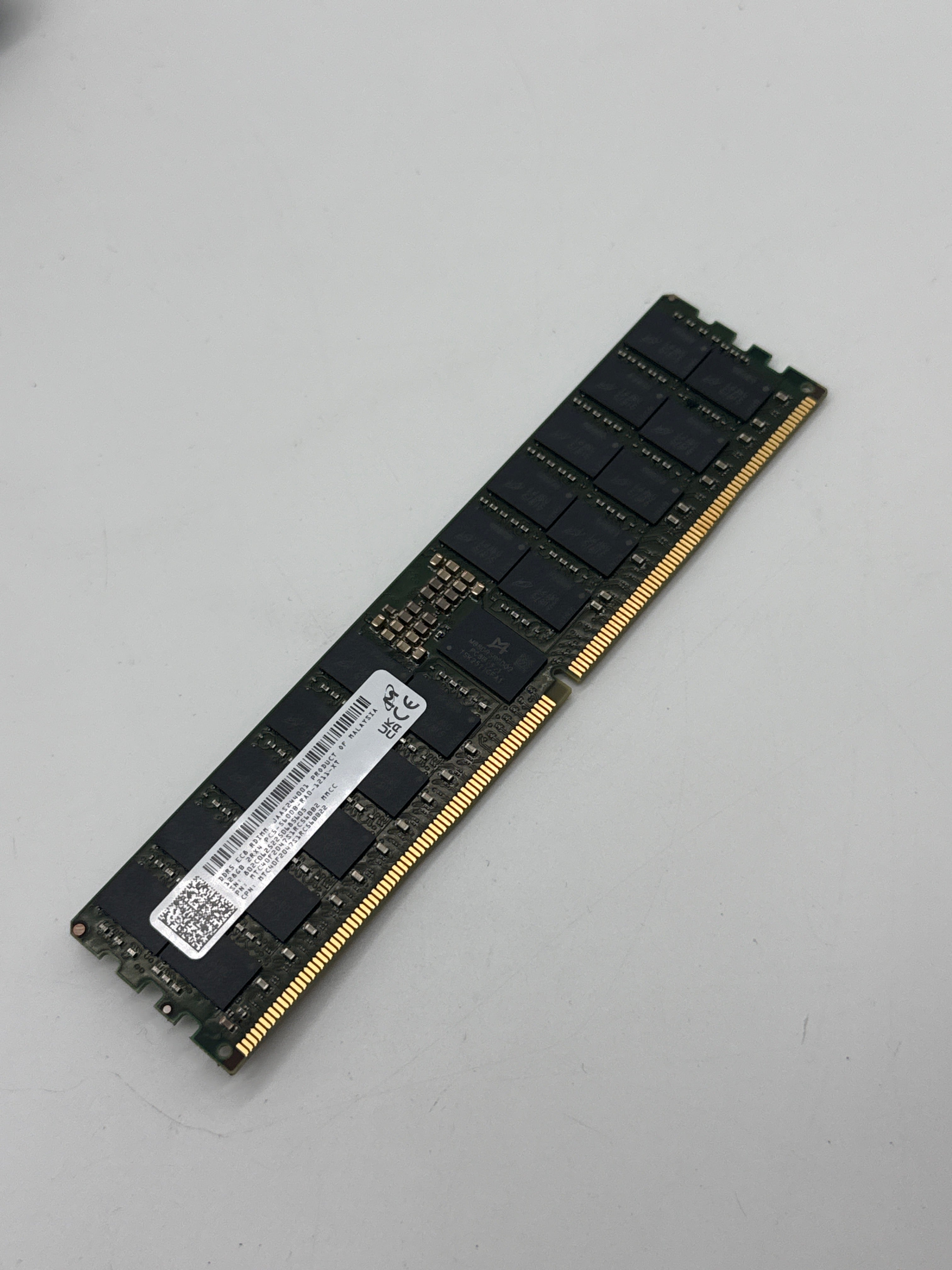 Micron 128GB DDR5 ECC RDIMM Server Memory – PC5-5600B (Single Module)