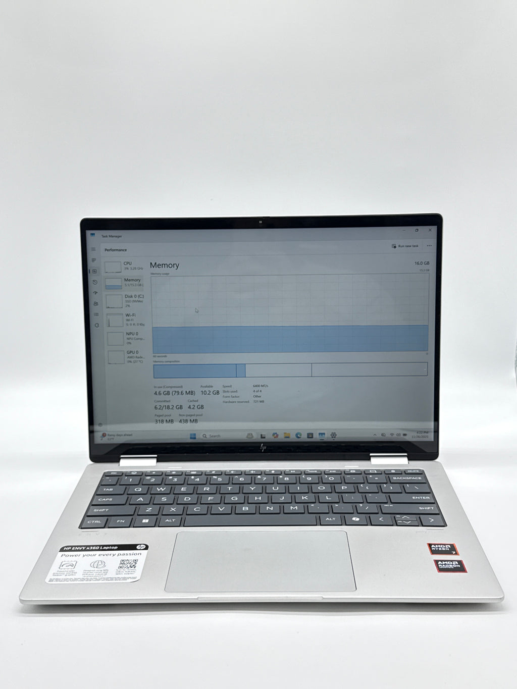 HP ENVY X360 14" AMD Ryzen 7 16GB RAM 1TB SSD
