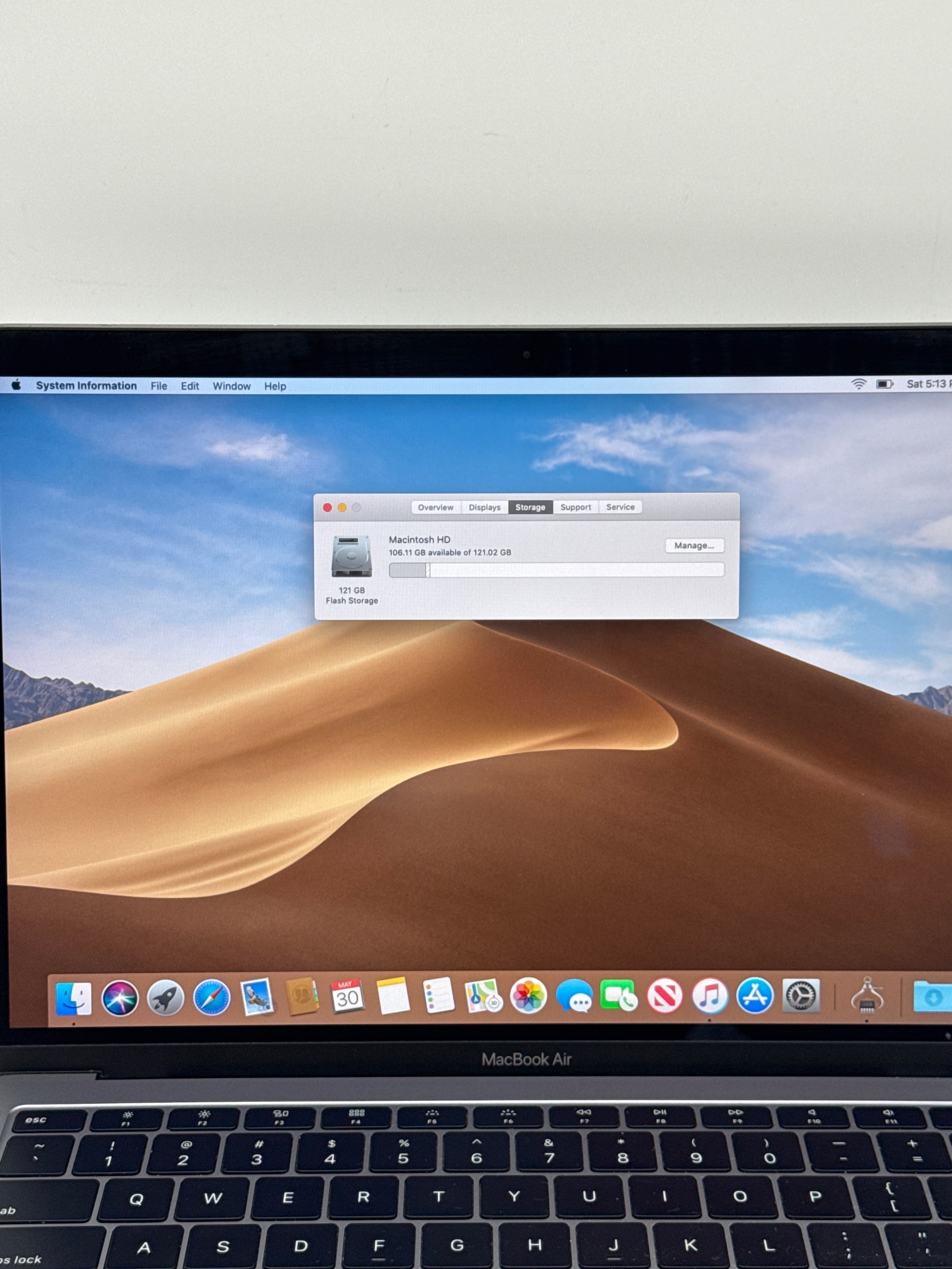 Apple MacBook Air 13" 2018 Core i5 8GB RAM 128GB SSD - Used