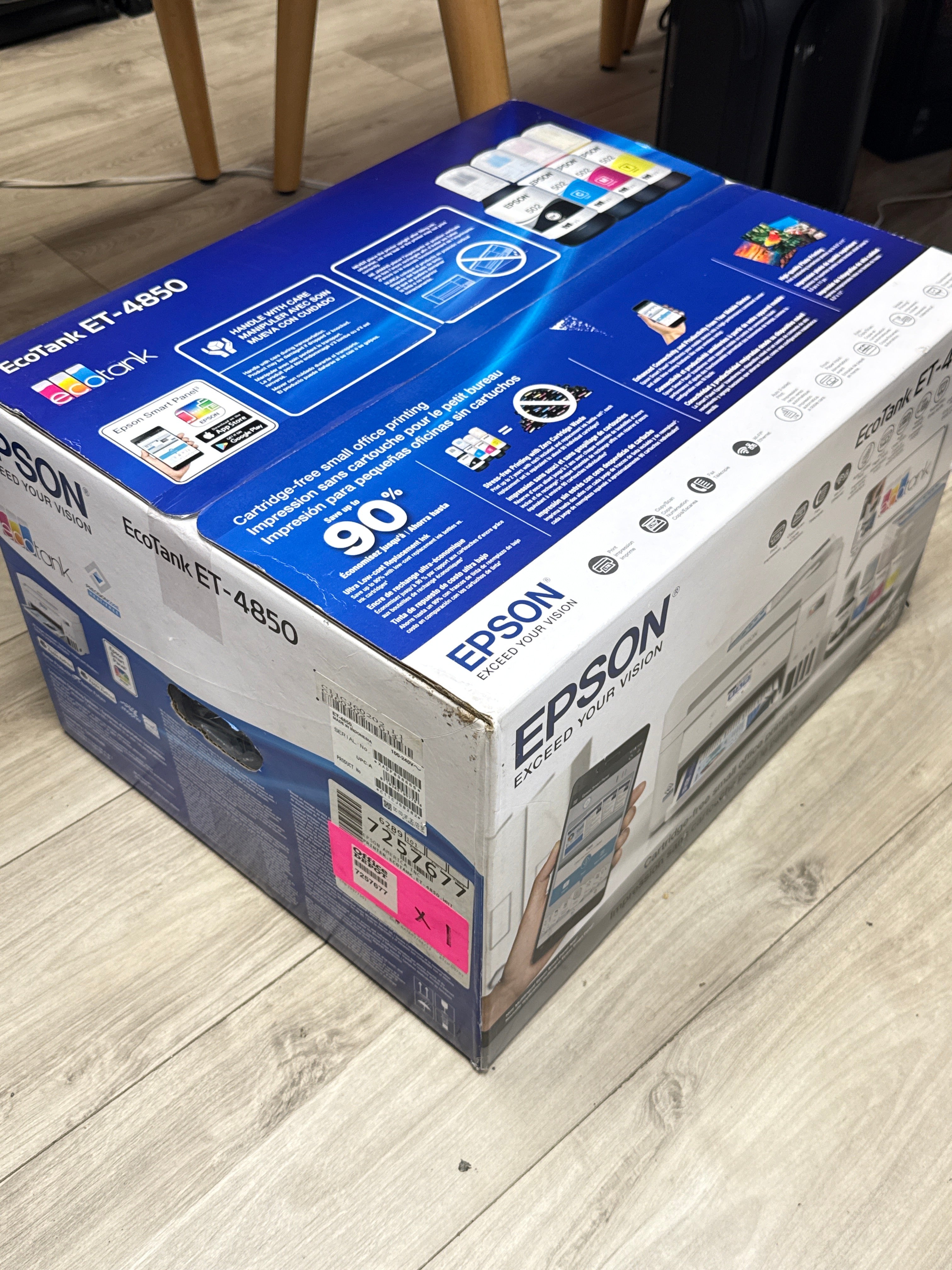 Epson EcoTank ET-4850 All-In-One Inkjet Printer - New In Box
