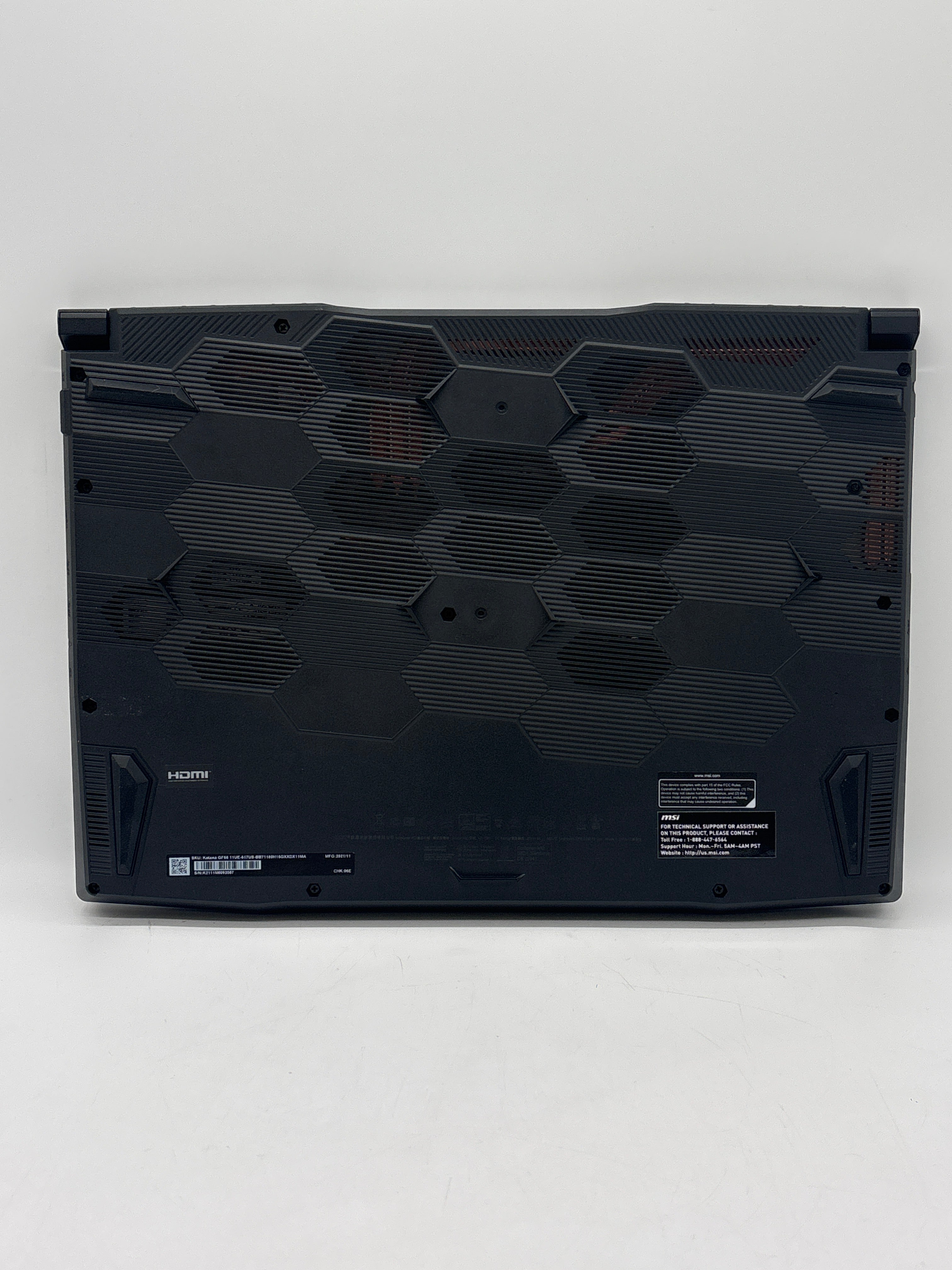 MSI Katana GF66 11UE i7-11800H 16GB RAM 512GB SSD RTX 3060