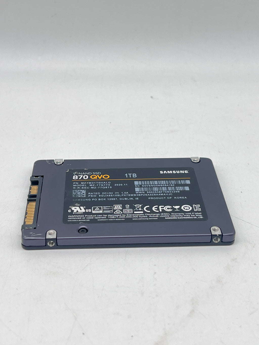 Samsung 870 QVO 1TB 2.5 in Internal SSD MZ-77Q1T0