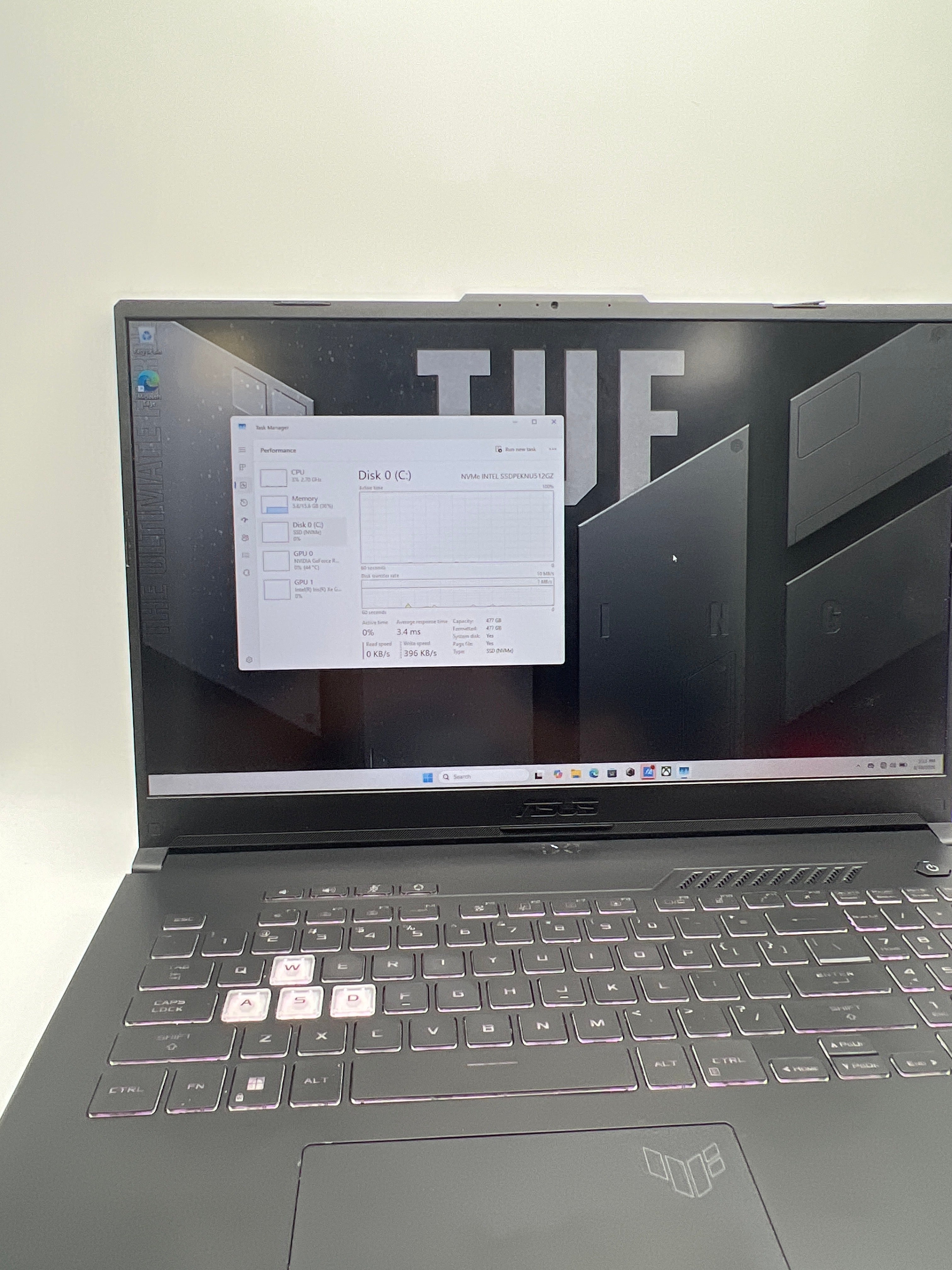 Asus TUF F17 FX707Z i5-1200H 16GB RAM 512GB SSD RTX 3050 - For Part (READ)