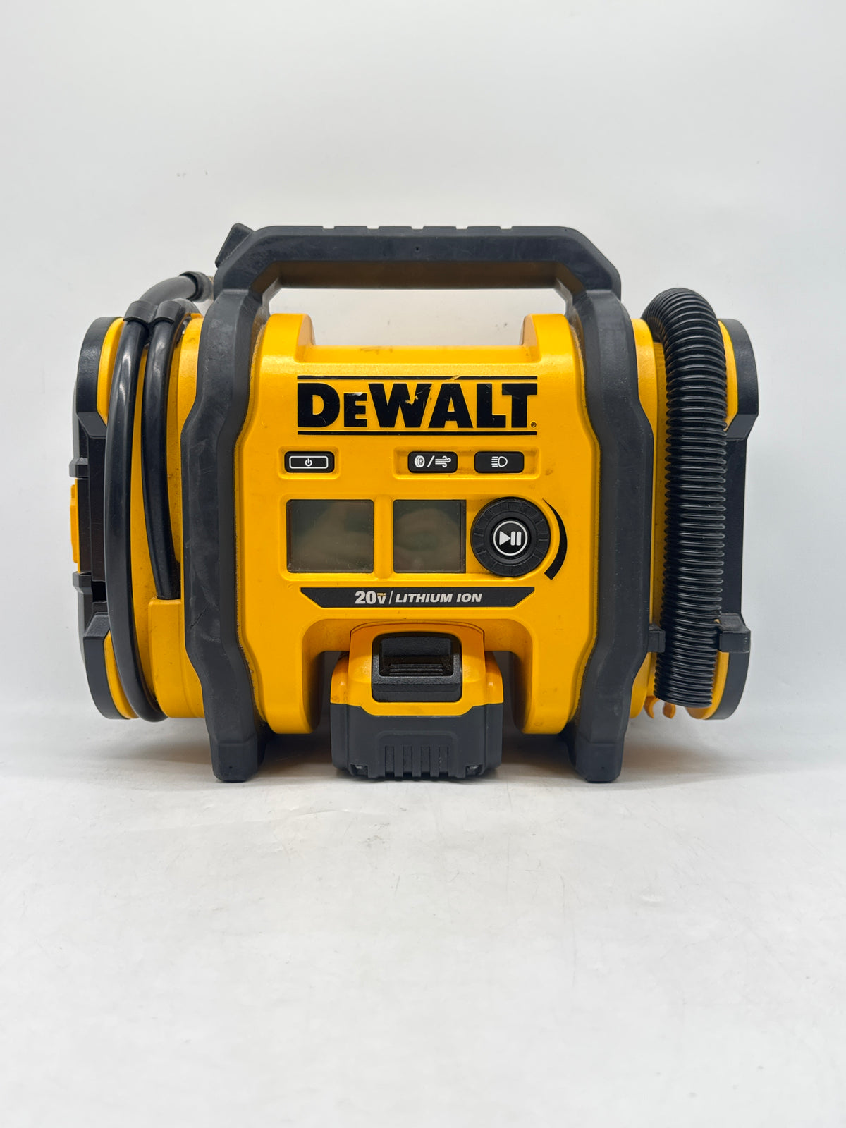 DeWalt DCC020I 20V MAX Air Inflator 12V DC 160 PSI Yellow Black - Used