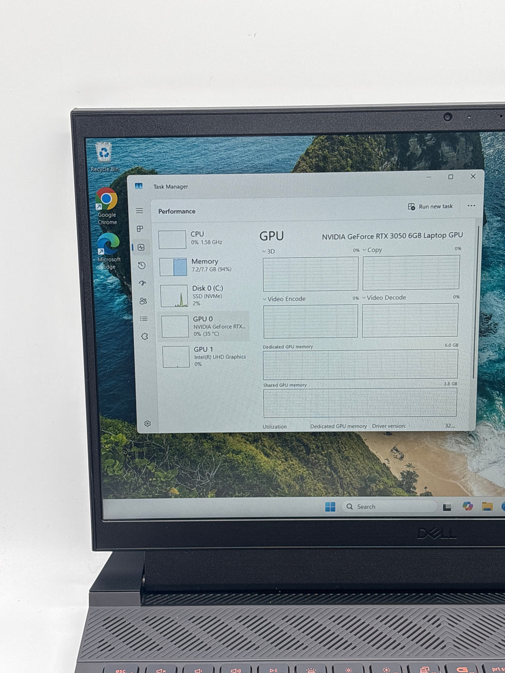 Dell G15 5530 i5-13450HX 8GB RAM 512GB SSD RTX 3050 Used