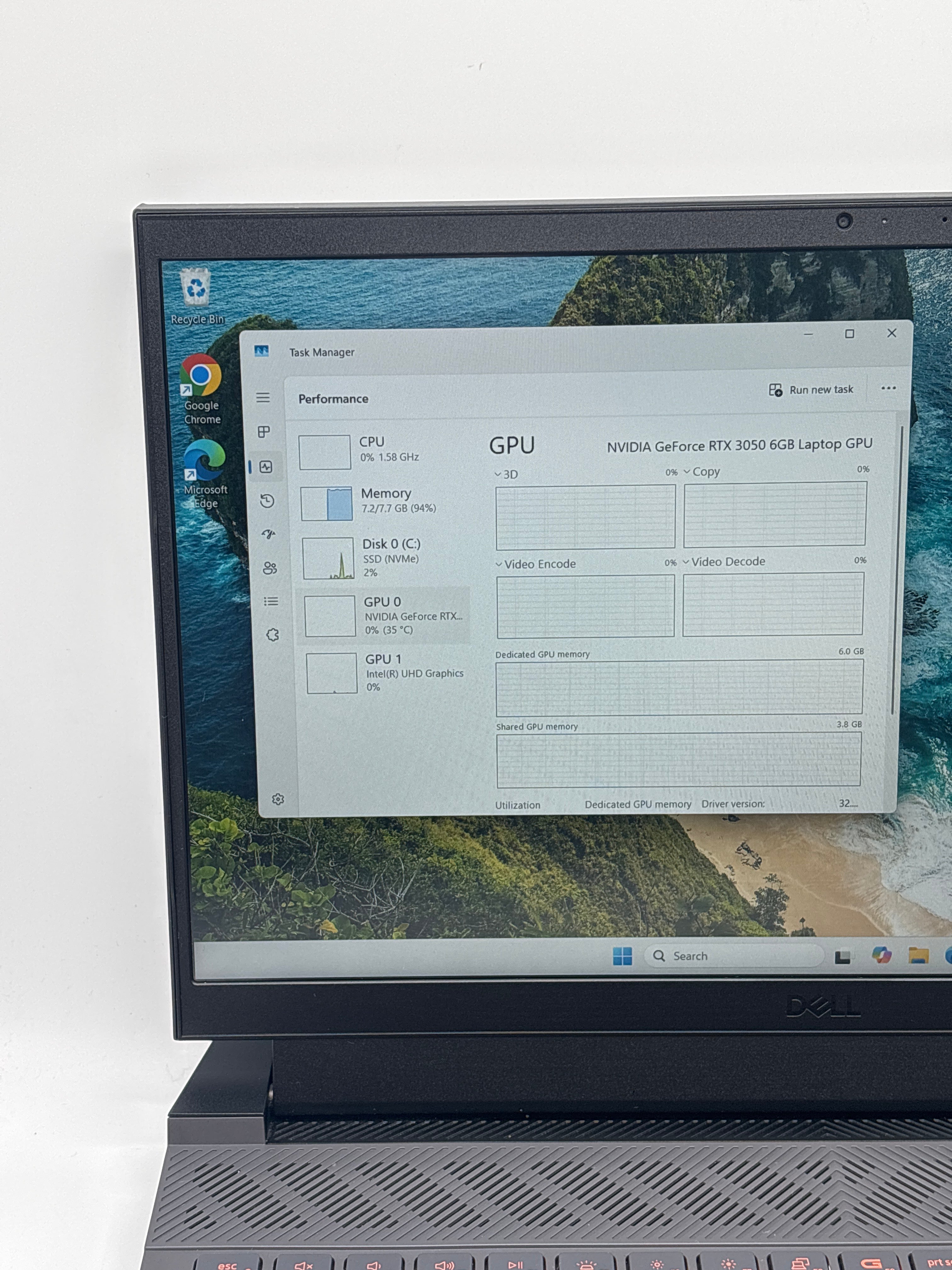 Dell G15 5530 i5-13450HX 8GB RAM 512GB SSD RTX 3050 Used
