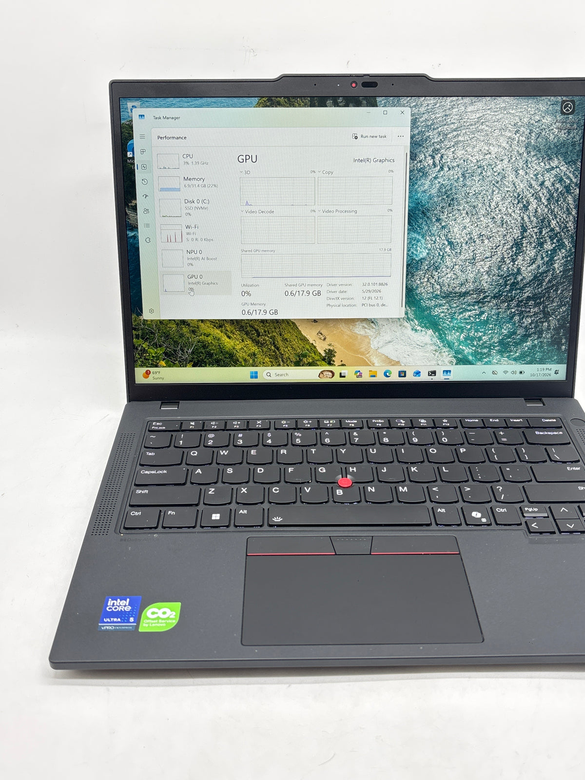 Lenovo ThinkPad T14 Gen 6 Intel Core Ultra 5 235U 32GB RAM 512GB SSD 14in - Used