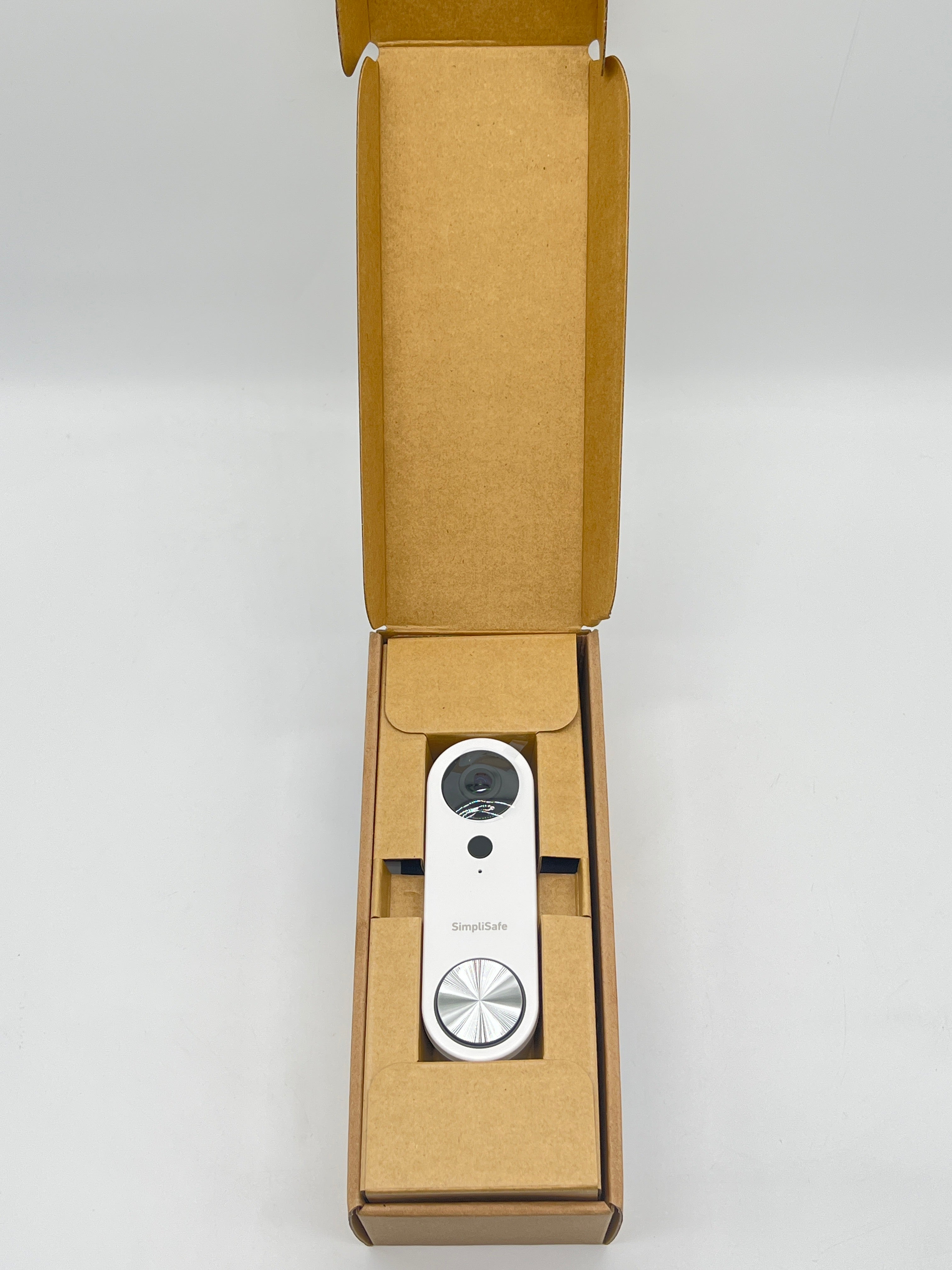 SimpliSafe Video Doorbell Pro Wired White Smart Home Compatible New Open Box