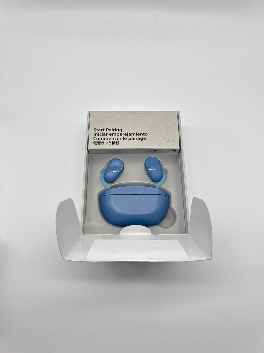 Sony WF-SP800N True Wireless Sport Earbuds Blue With Box - Used