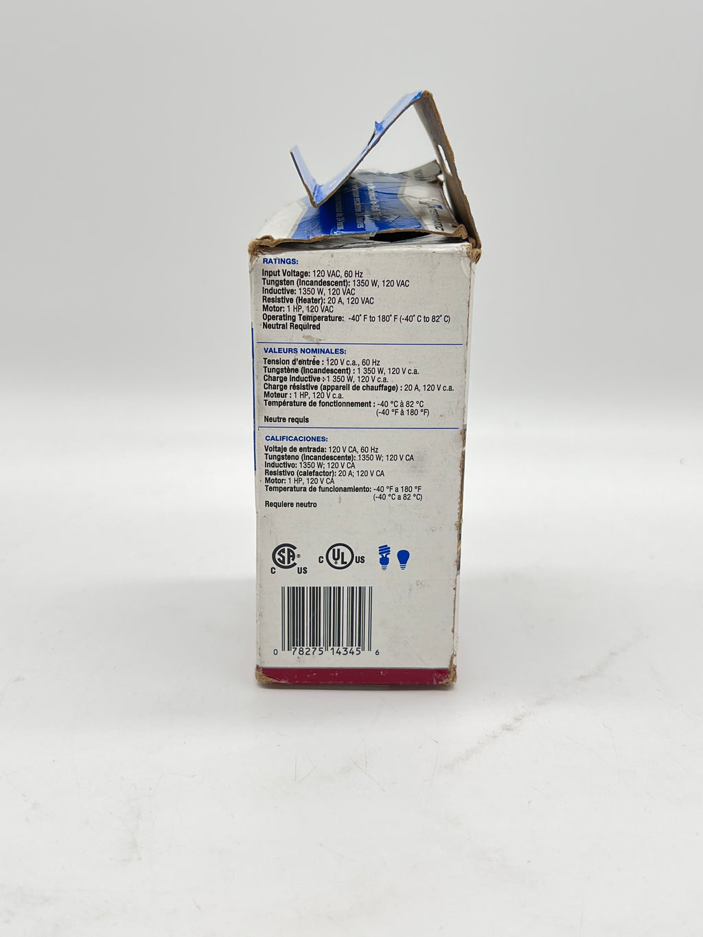 Intermatic IW700K White Timer Wall Switch 1350W Programmable Indoor-Used with box