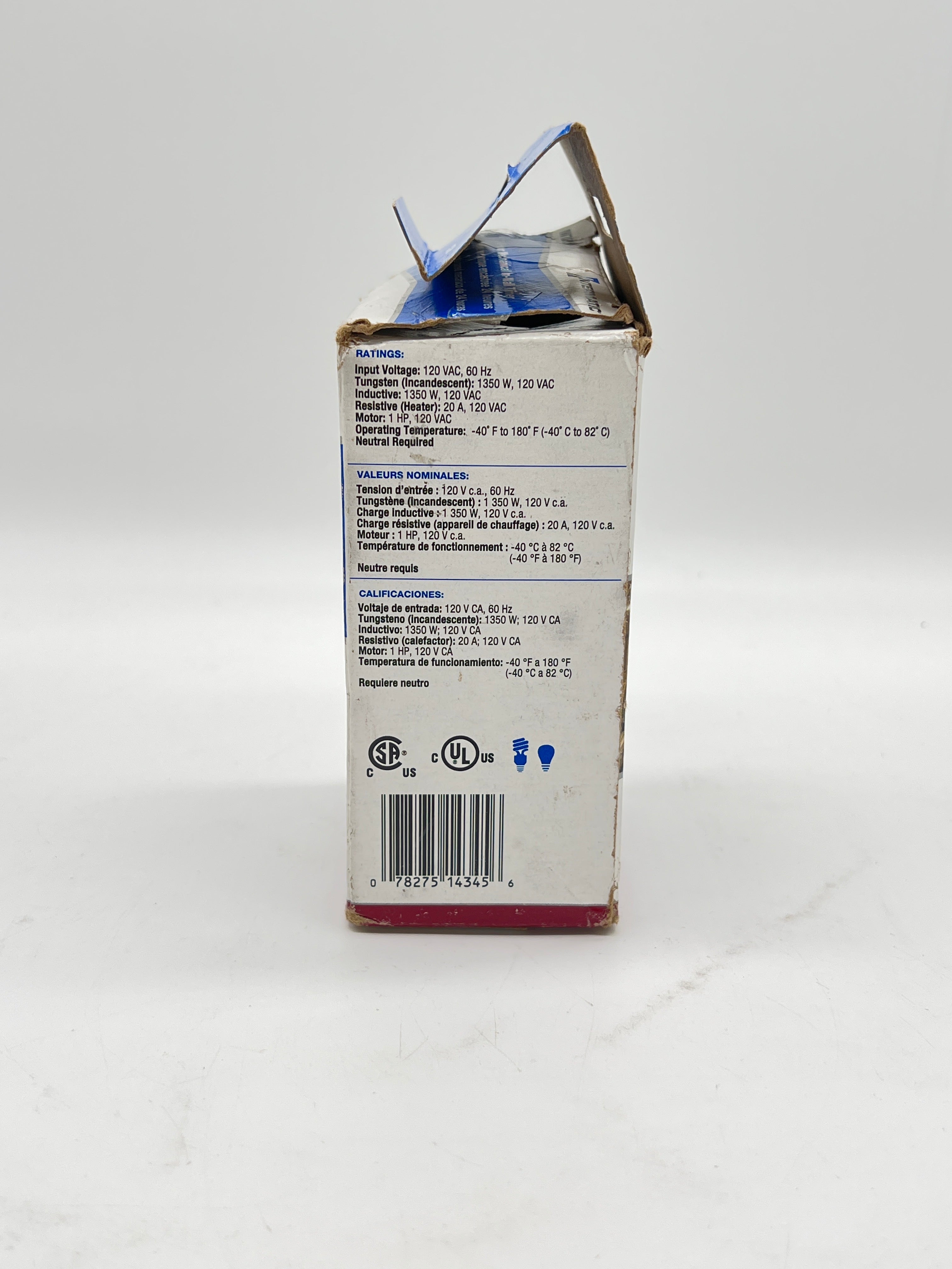 Intermatic IW700K White Timer Wall Switch 1350W Programmable Indoor-Used with box