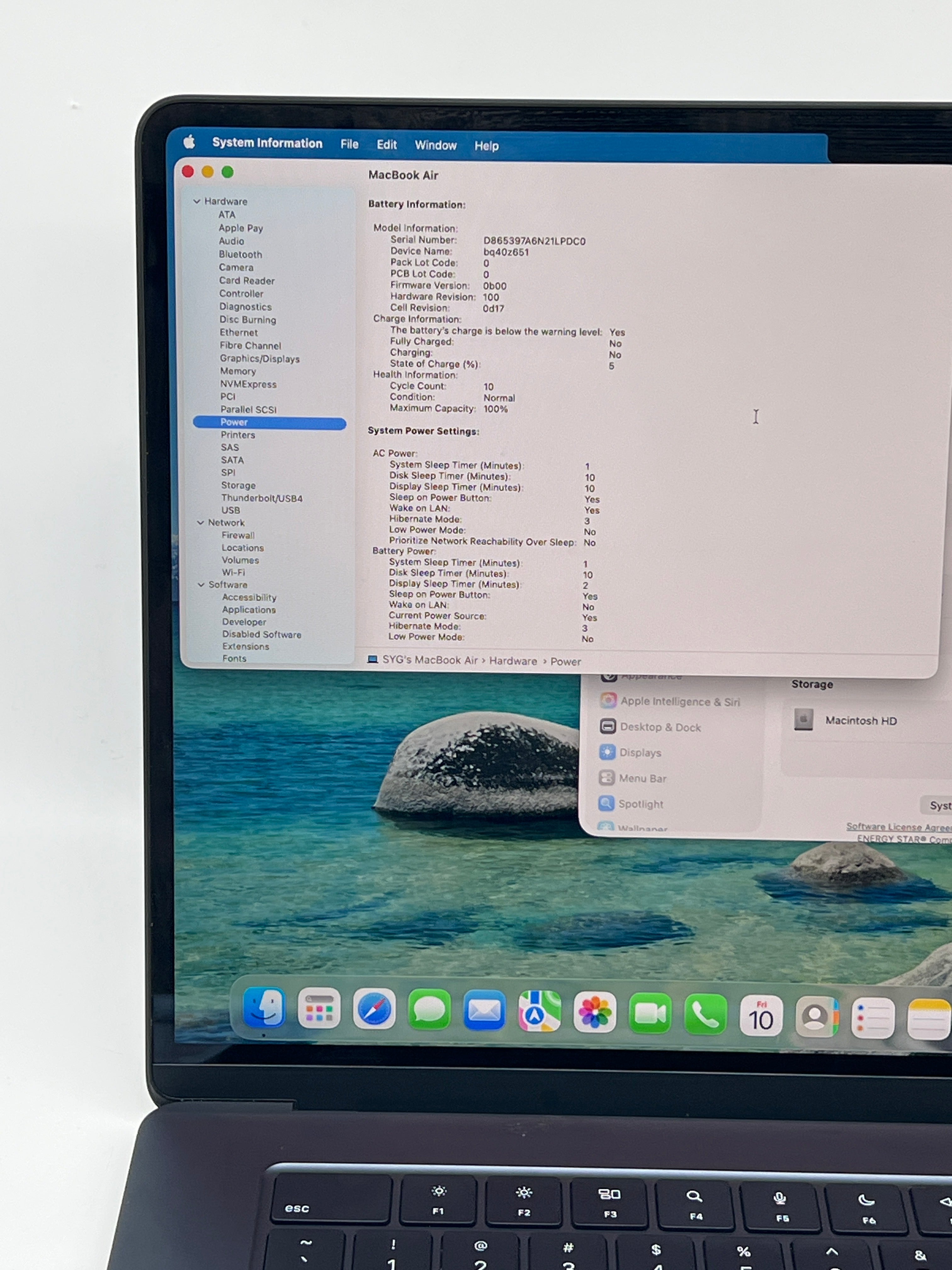 Apple MacBook Air 15" A3241 M4 16GB RAM 256GB SSD - Used With Box