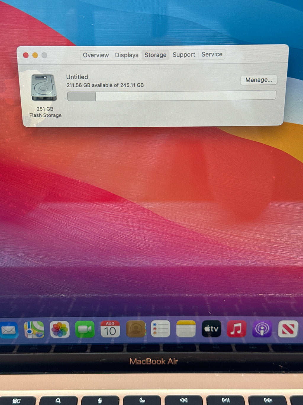 Apple MacBook Air 13" A2337 M1 8GB RAM 256GB SSD Rose Gold - Used