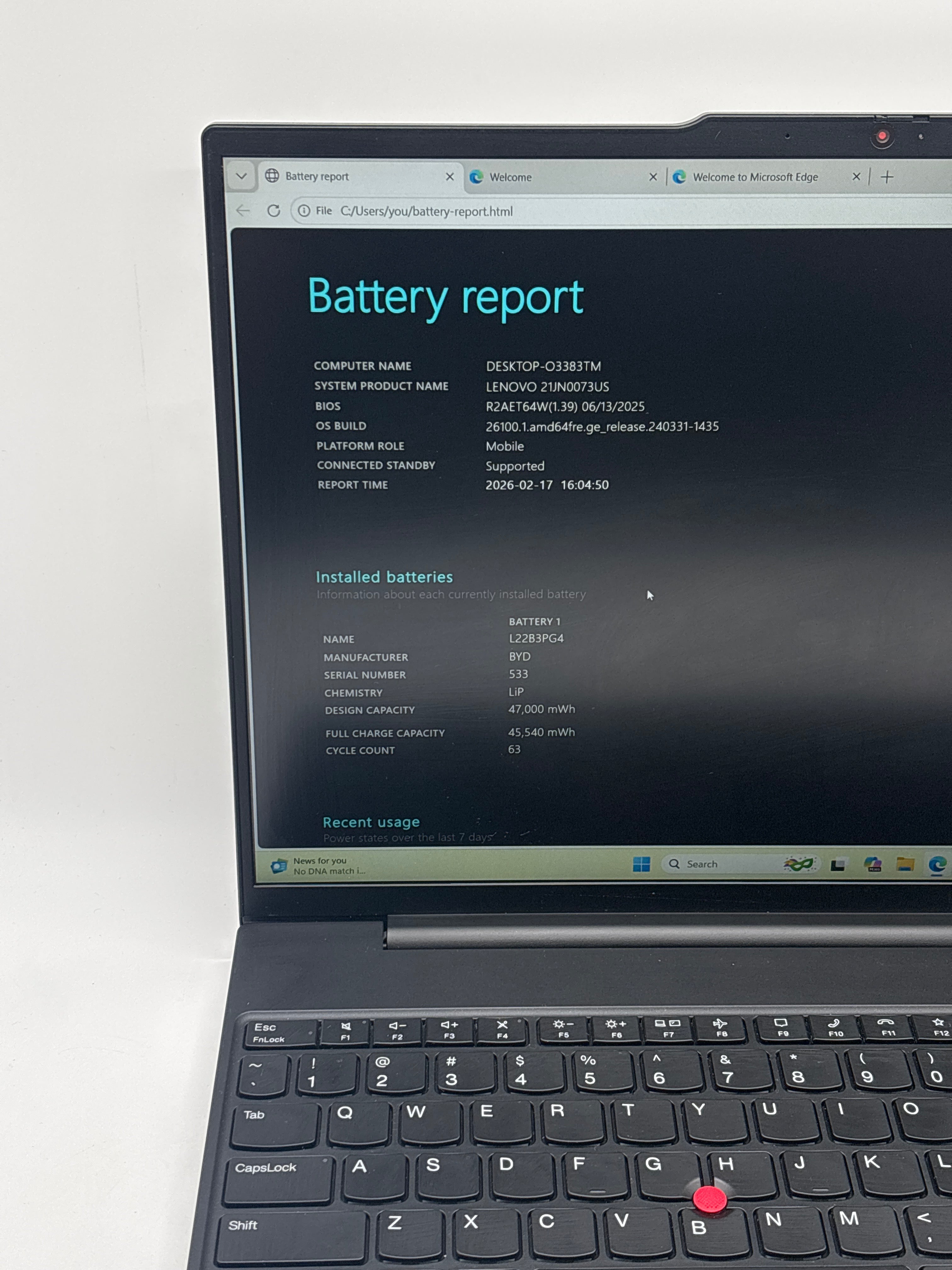 Lenovo ThinkPad E16 Gen 1 i7-1355U 16GB RAM 512GB SSD