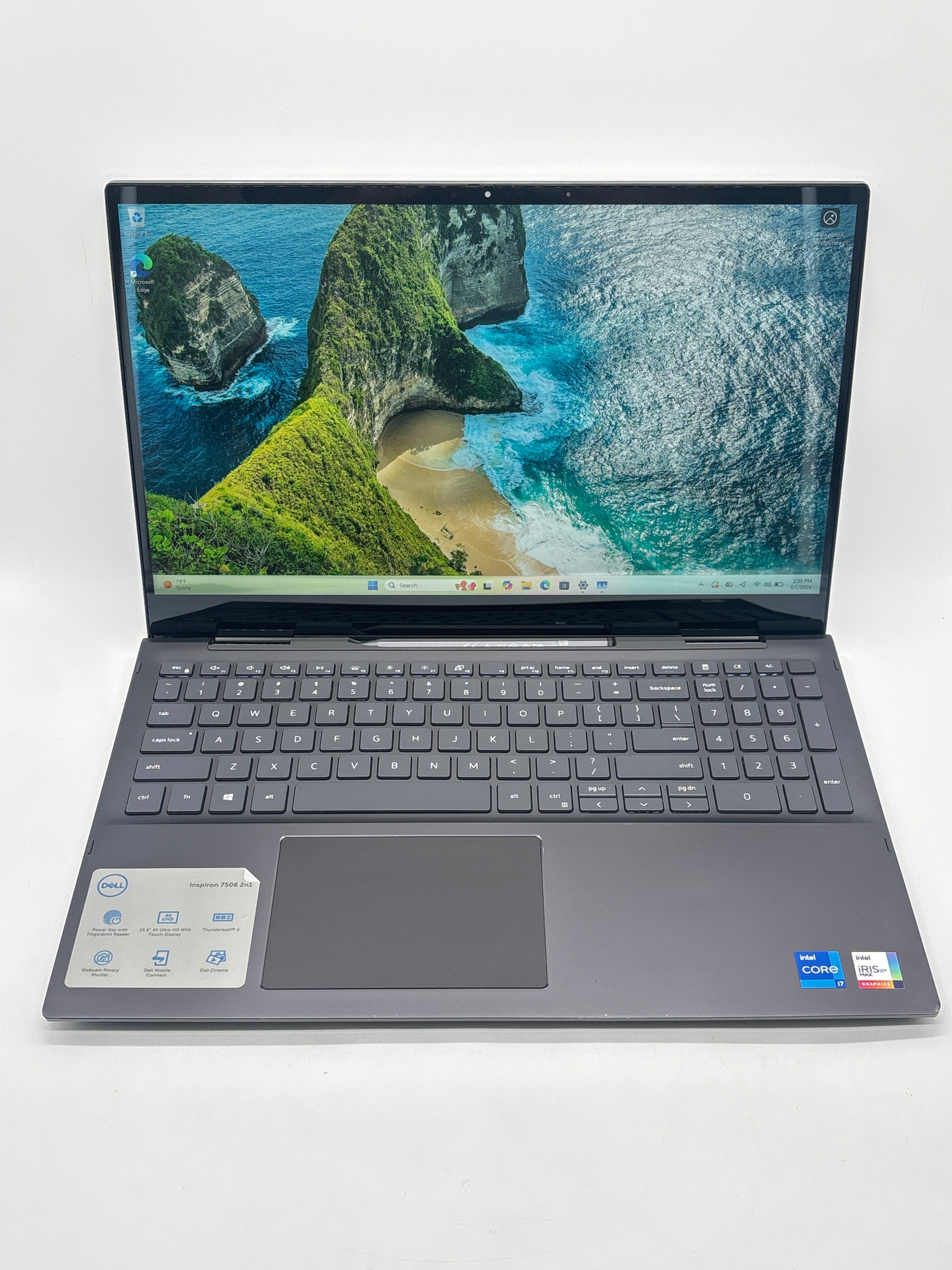 Dell Inspiron 7506 2-in-1 i7-1165G7 16GB RAM 512GB SSD - For Parts (Read DESC)