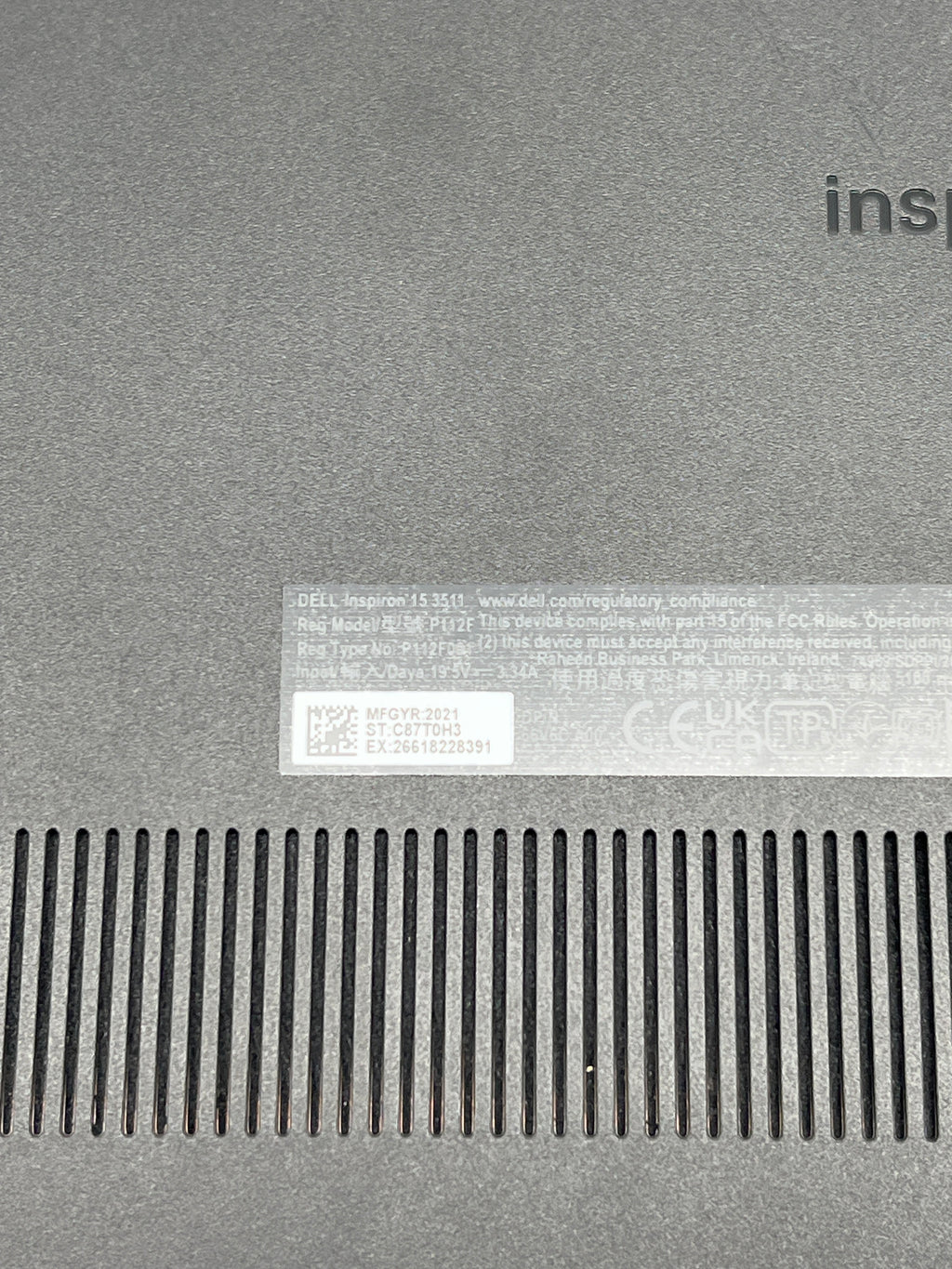 Dell Inspiron 15 3511 i3-1115G4 8GB RAM 128GB SSD - Used