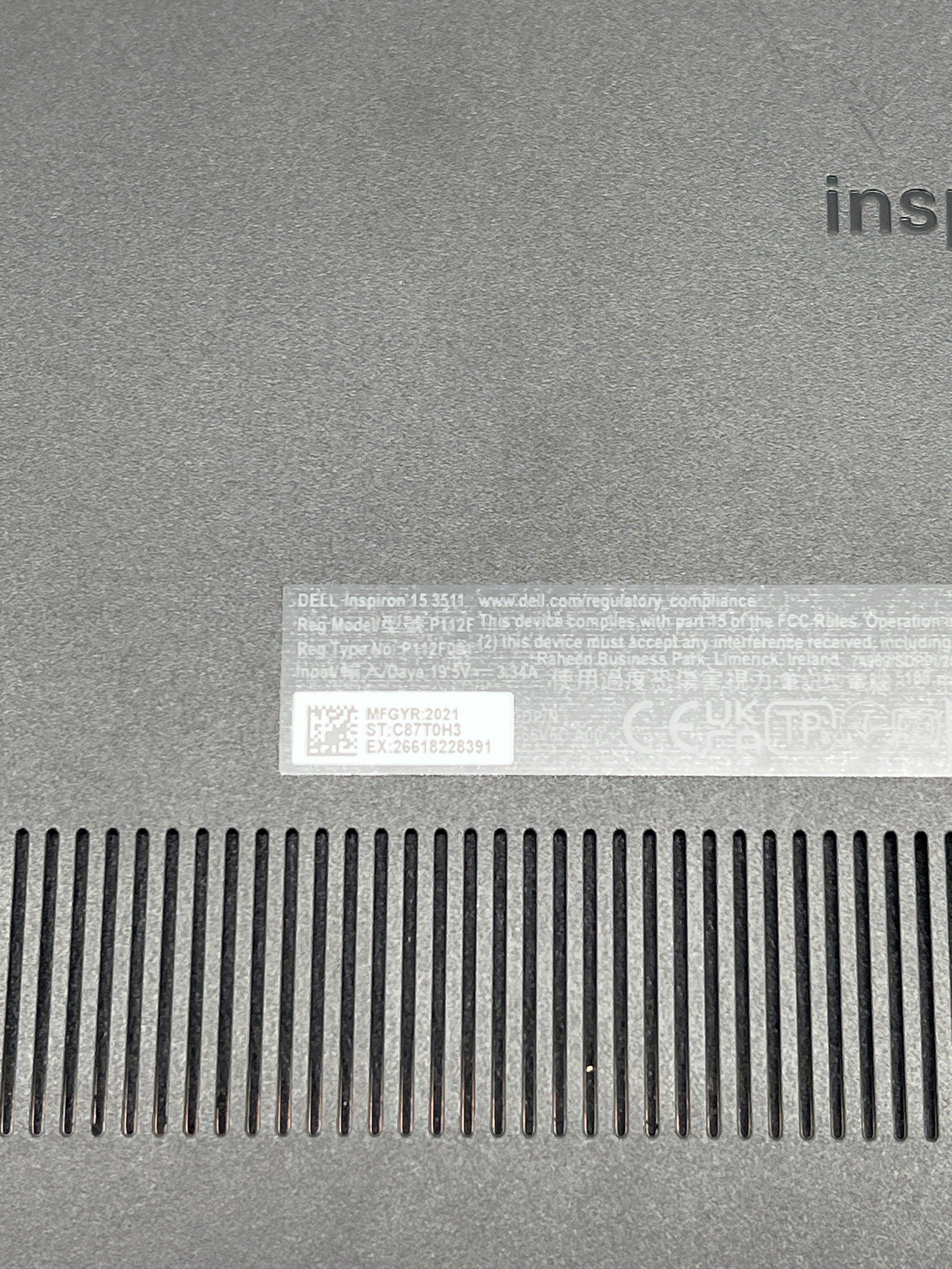 Dell Inspiron 15 3511 i3-1115G4 8GB RAM 128GB SSD - Used