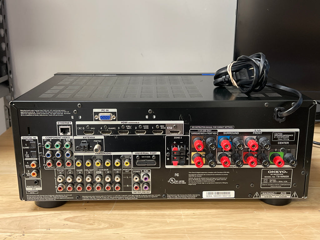 Onkyo TX-NR609 A/V Receiver Black - For Parts (No Sound)