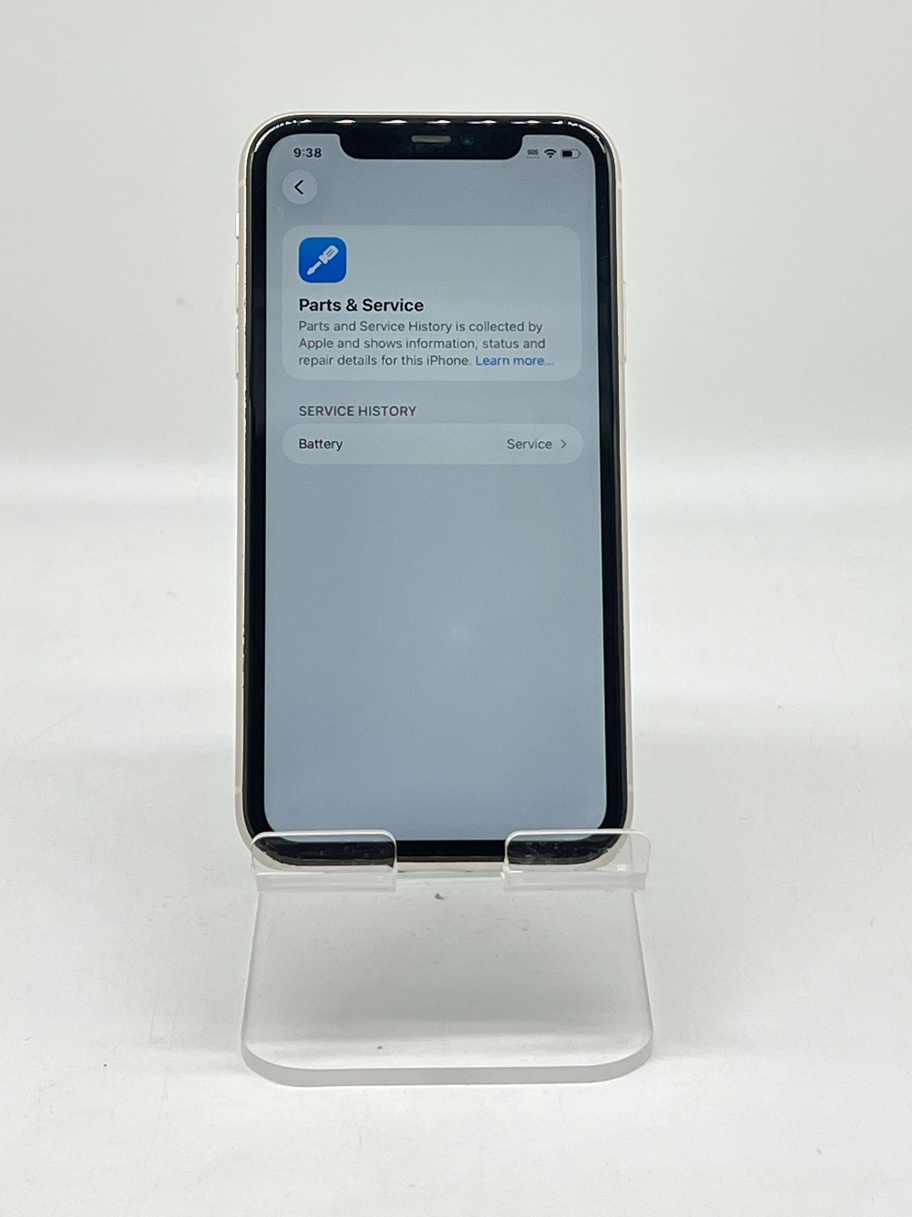 Apple iPhone 11 128GB Unlocked White - For Parts (Service Battery)