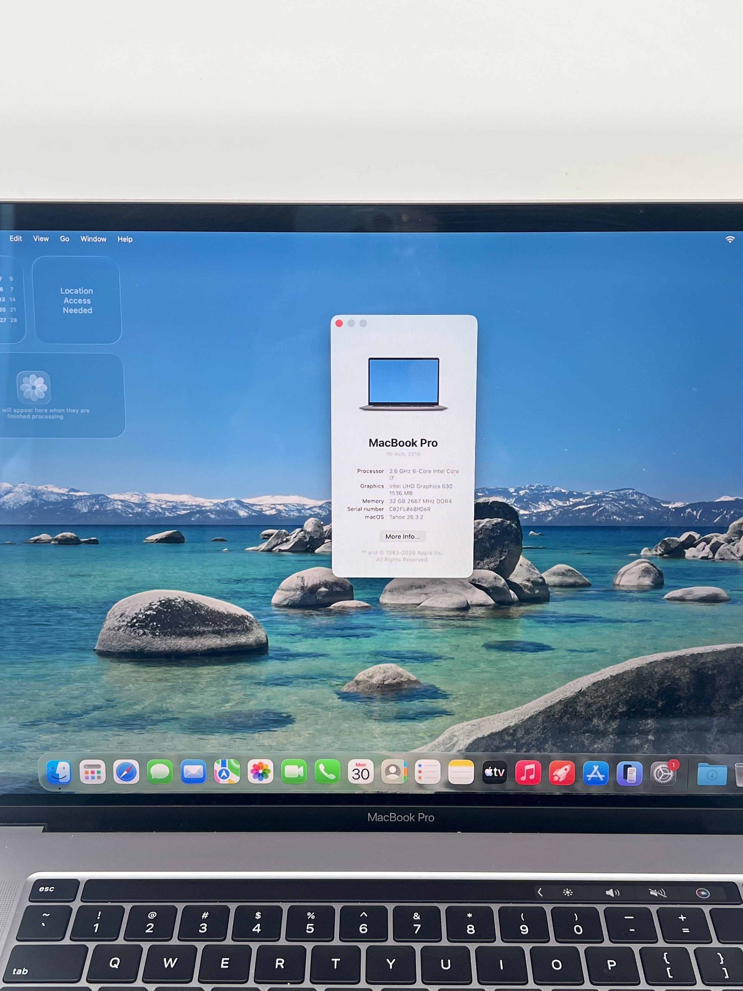 Apple MacBook Pro 16" A2141 Core i7 32GB 512GB SSD - Used