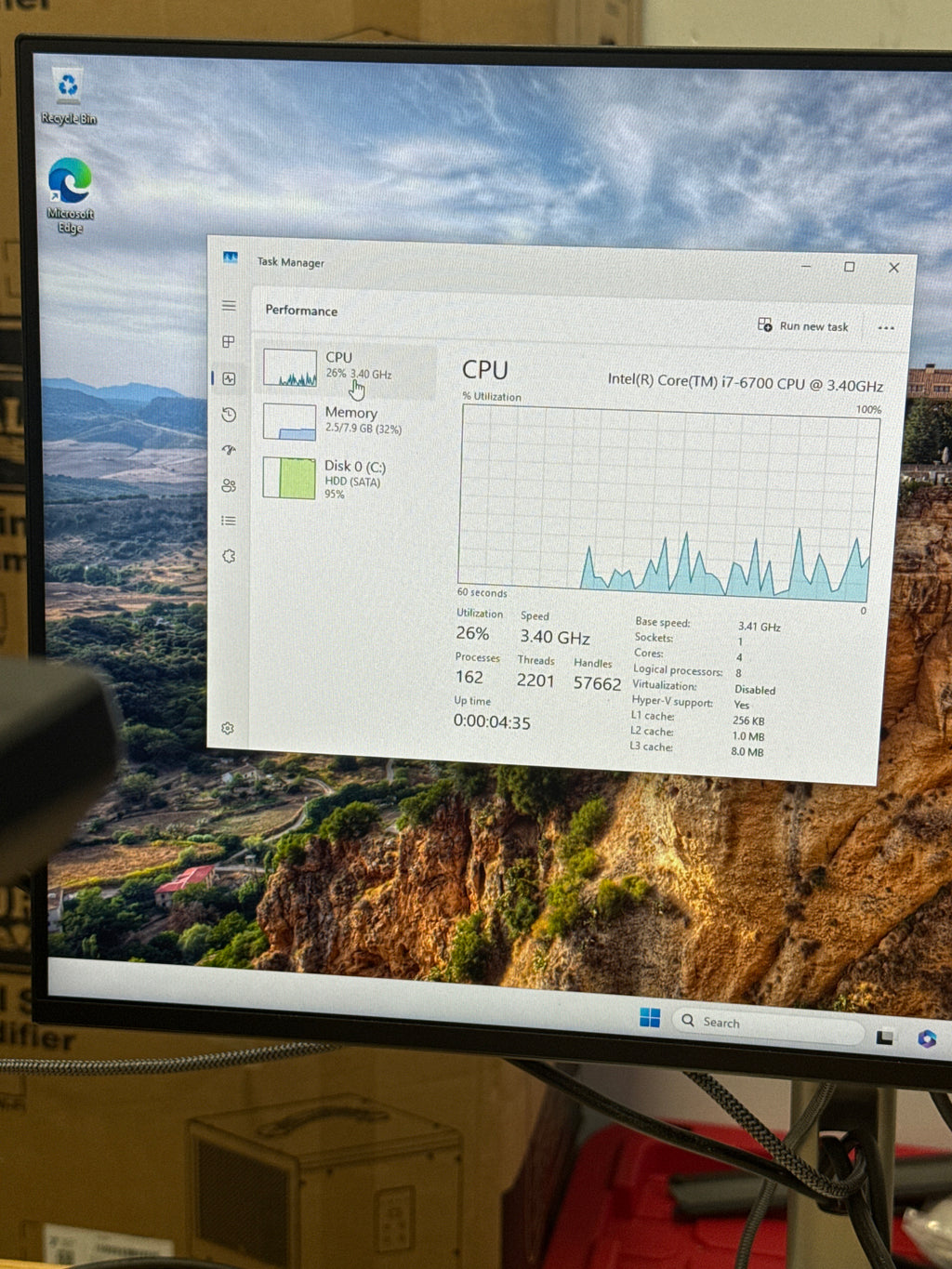 Lenovo ThinkCentre M900 i7-6700 8GB RAM 1TB HDD - Bad HDD
