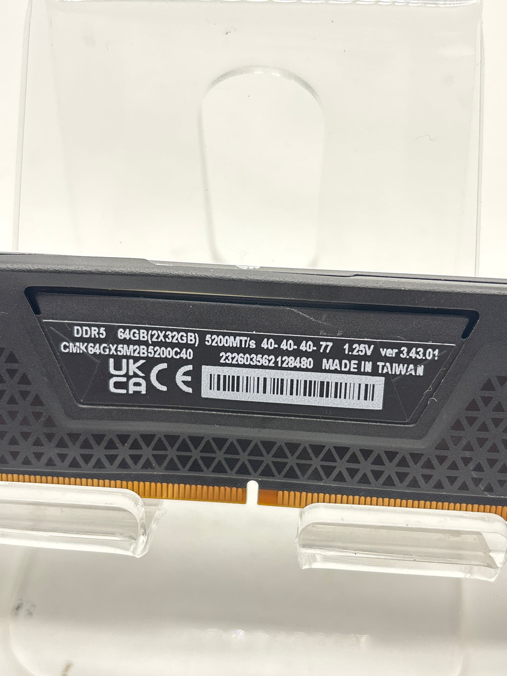 Corsair Vengeance DDR5 CMK64GX5M2B5200C40 64GB RAM 2x32GB 5200MT/s - Used