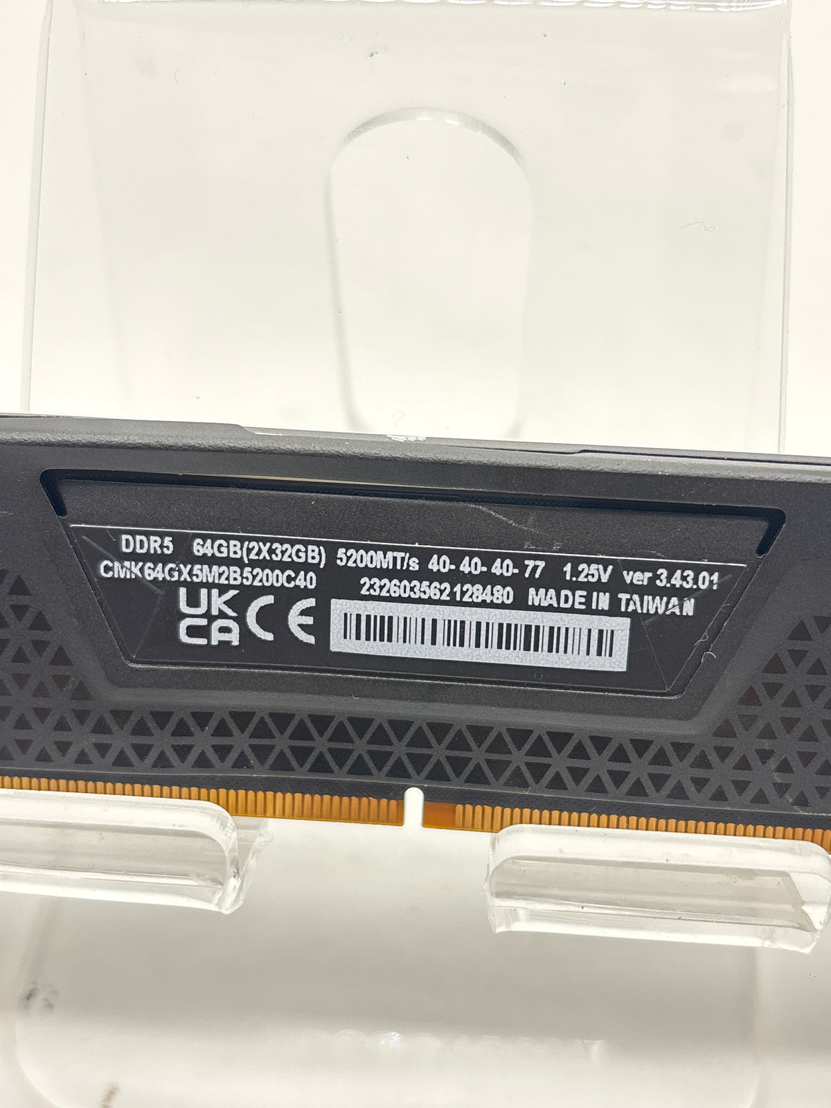 Corsair Vengeance DDR5 CMK64GX5M2B5200C40 64GB RAM 2x32GB 5200MT/s - Used