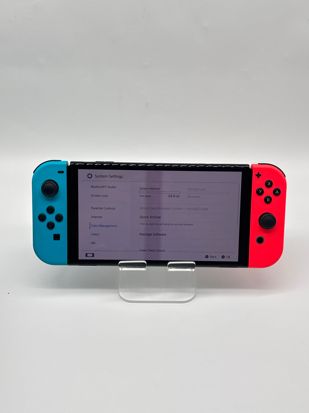Nintendo Switch OLED HEG-001 64GB Black Console w/ Dock Case - Used