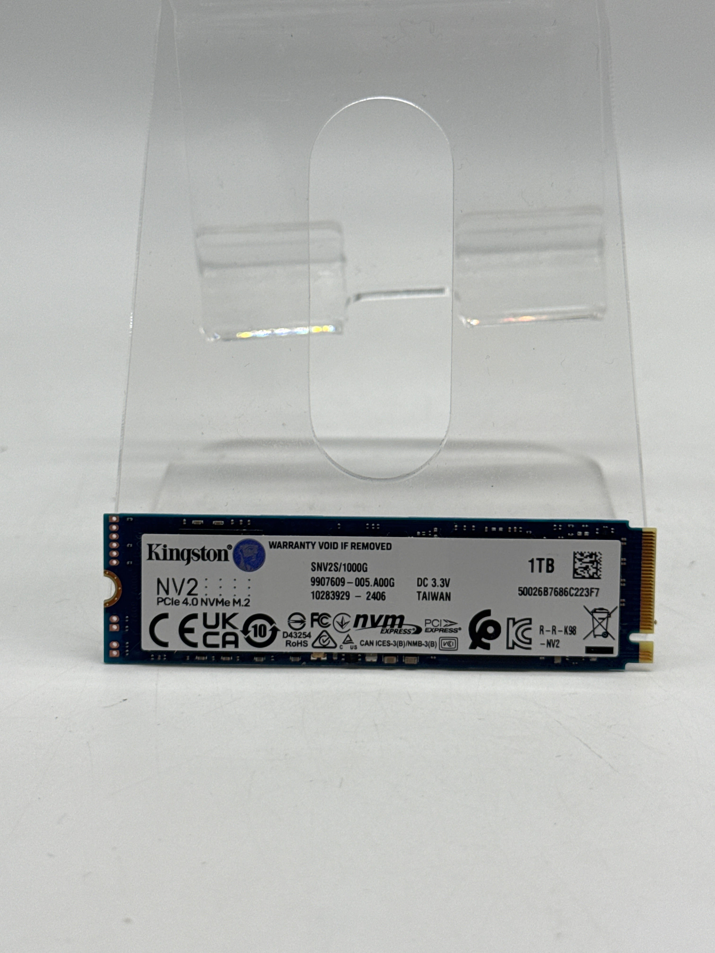 Kingston NV2 1TB M.2 NVMe Gen 4 SSD 2280 - Used